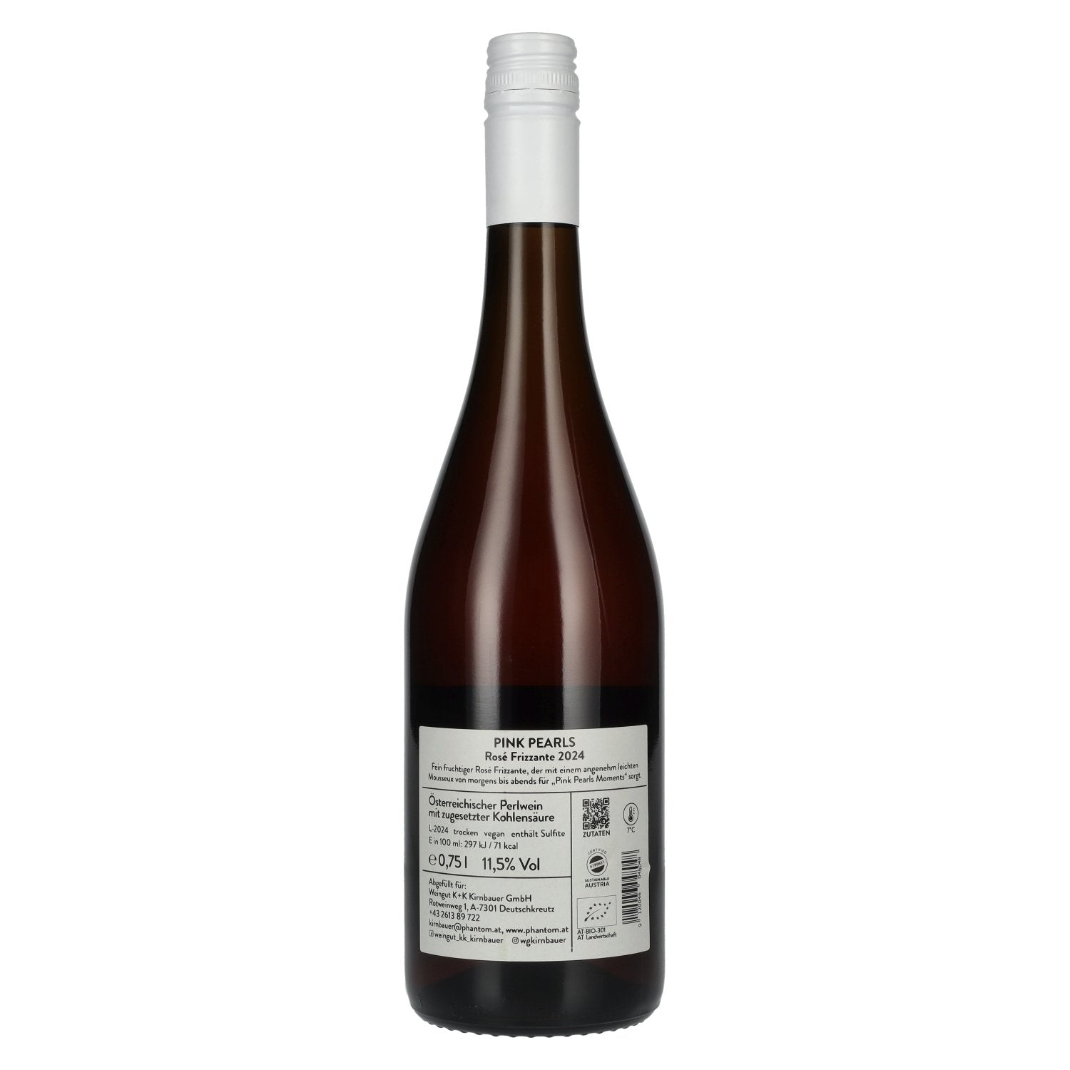 K+K Kirnbauer PINK PEARLS Rosé Frizzante 2024 11.5% Vol. 0.75l