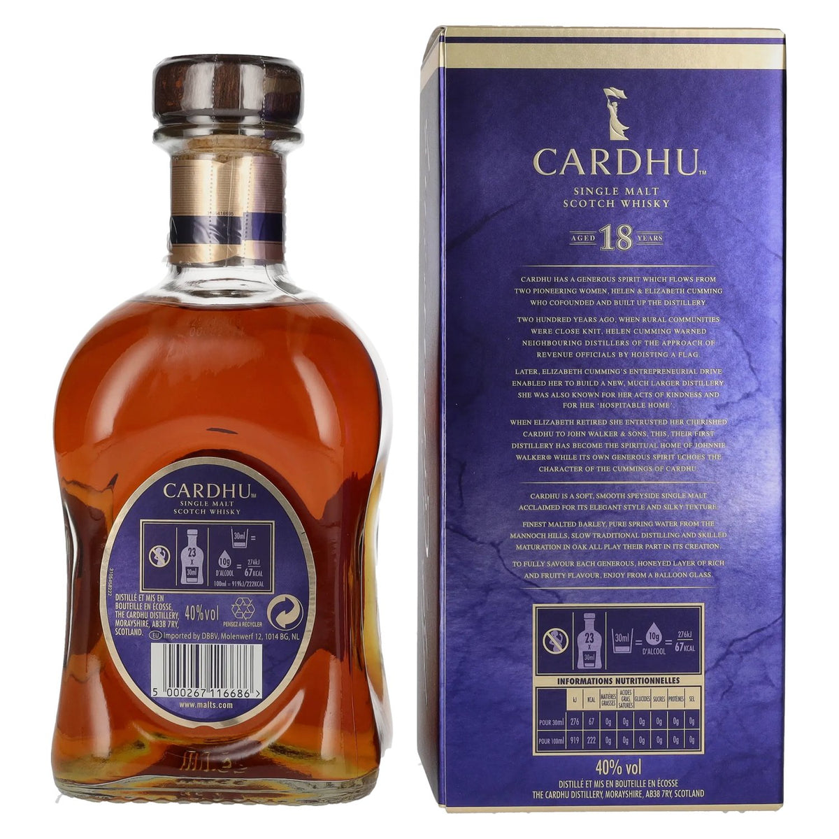Cardhu 18 Years Old Single Malt Scotch Whisky 40% Vol. 0.7l in Gift Box