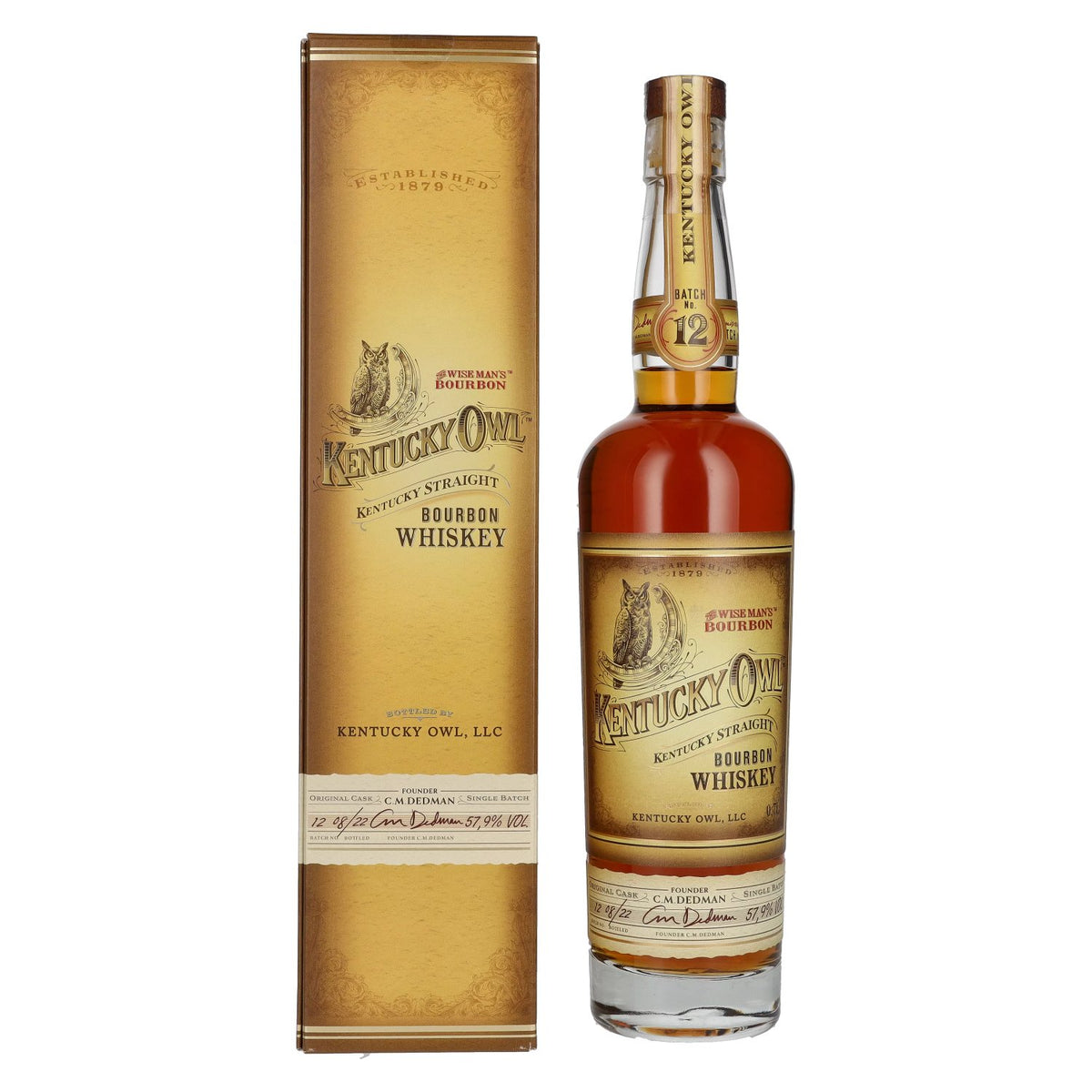 Kentucky Owl Kentucky Straight BOURBON Whiskey Batch No. 12 57,9% Vol. 0,7l in Geschenkbox