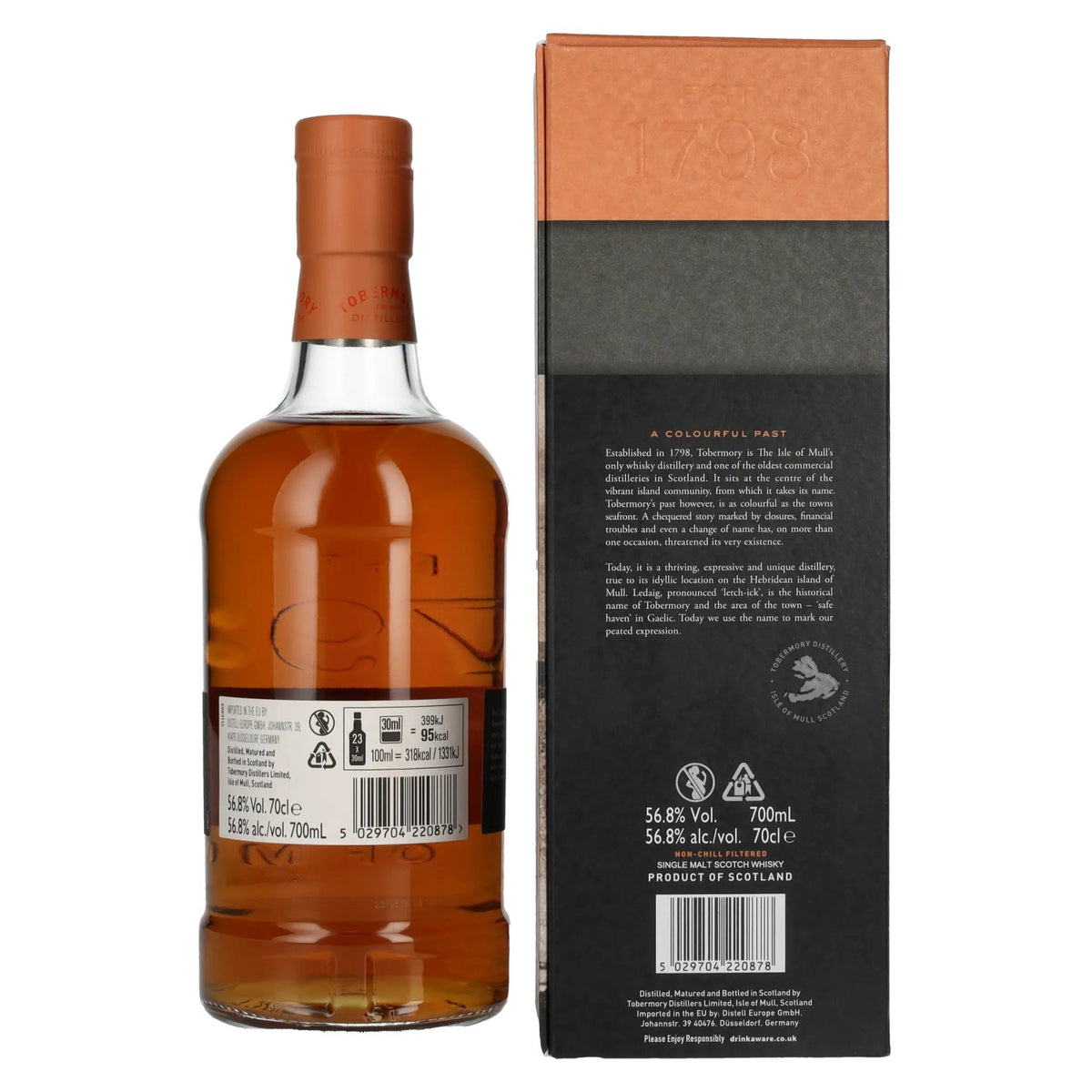 Ledaig 9 Years Old Bordeaux Red Wine Cask Strength Limited Release 2012 56,8% Vol. 0,7l in Geschenkbox