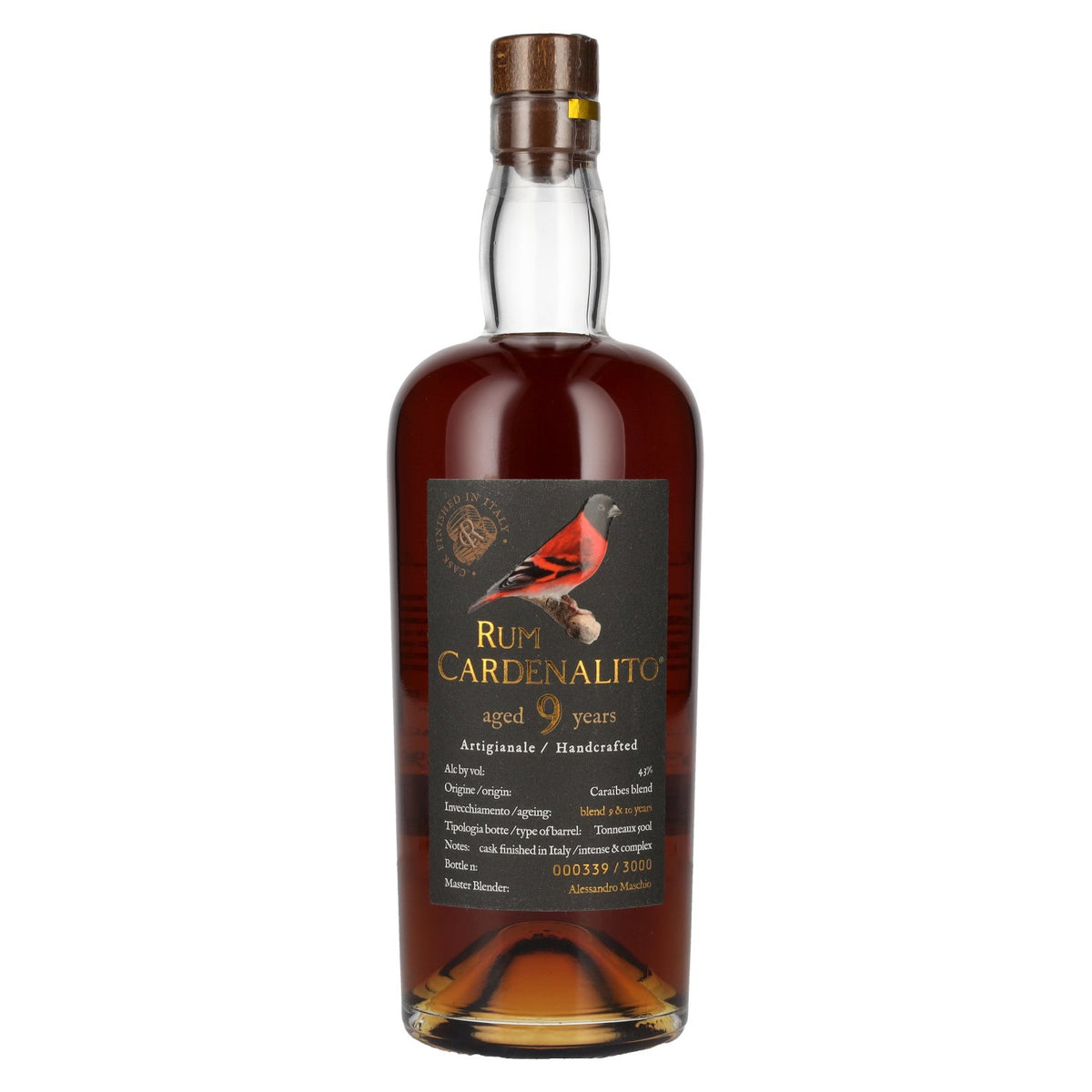 Rum Cardenalito 9 Years Old Handcrafted Rum 43% Vol. 0.7l