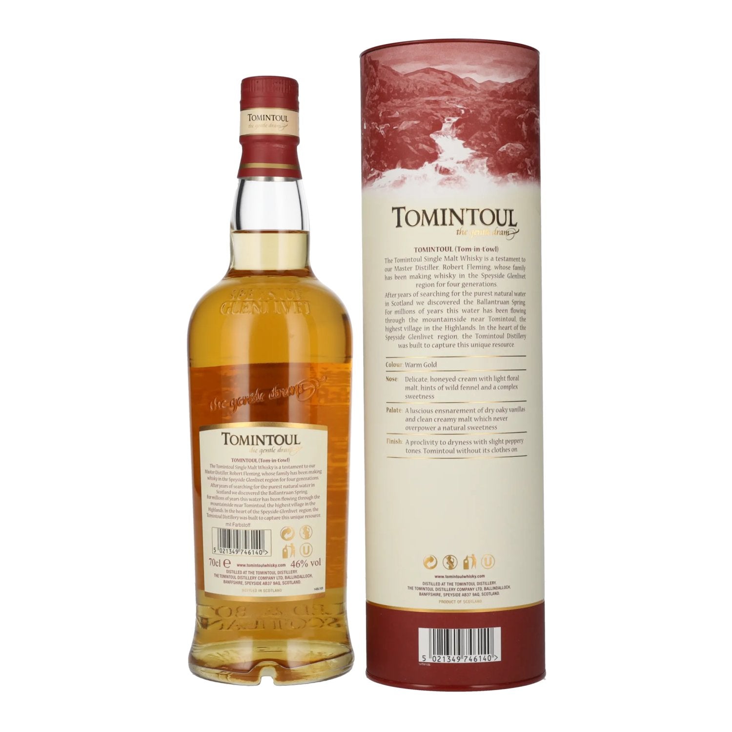Tomintoul 14 Years Old Single Malt Scotch Whisky 46% Vol. 0,7l in Geschenkbox