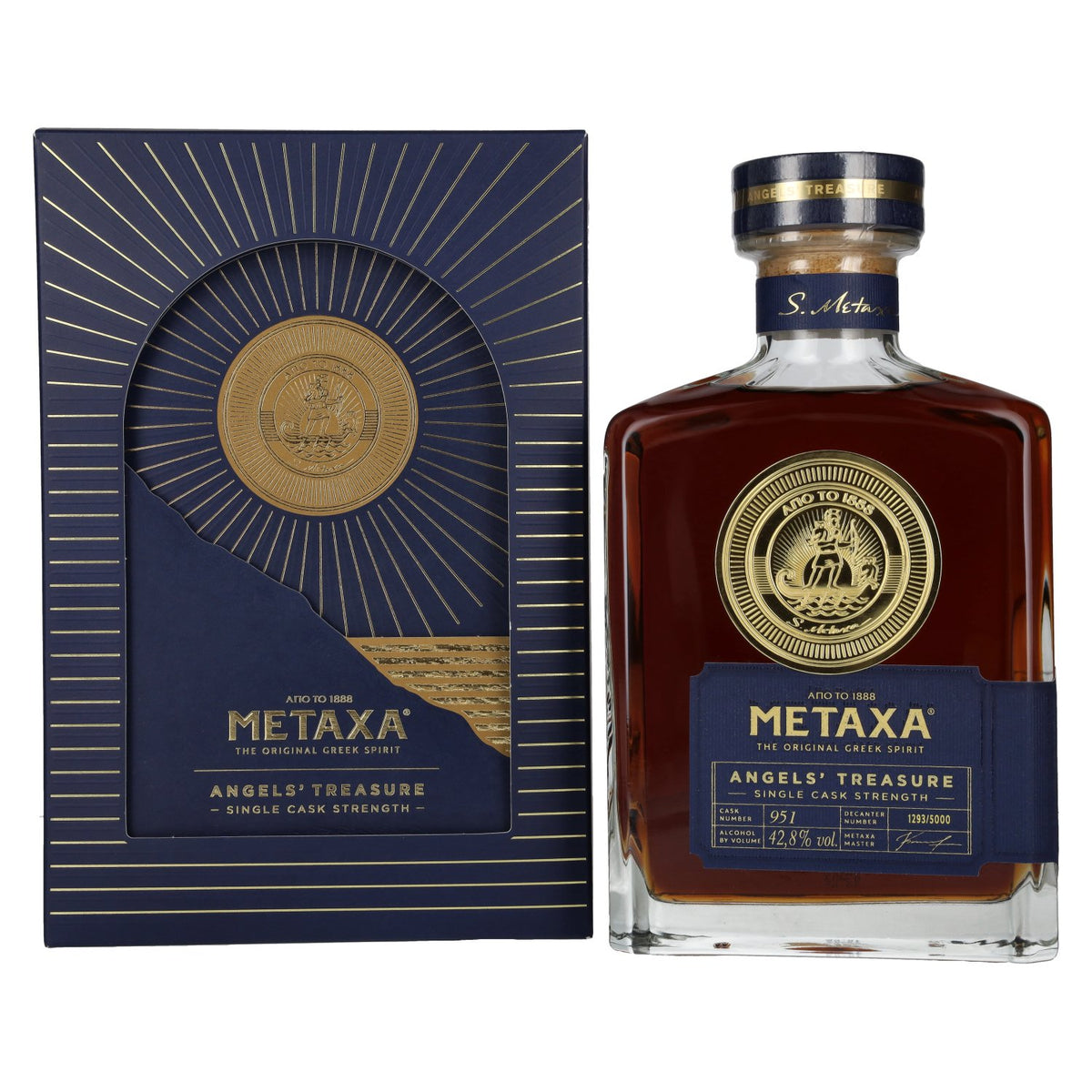 Metaxa Angels' Treasure Single Cask Strength 42.8% Vol. 0.7L in Gift Box