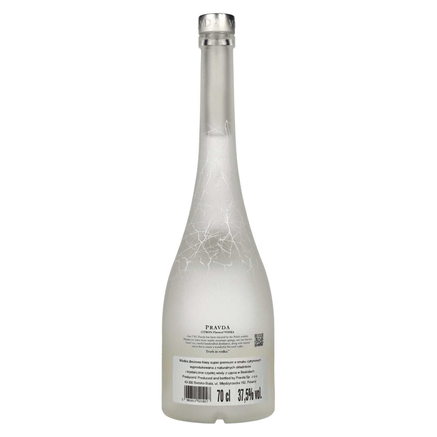 Pravda CITRON Flavored Vodka 37,5% Vol. 0,7l
