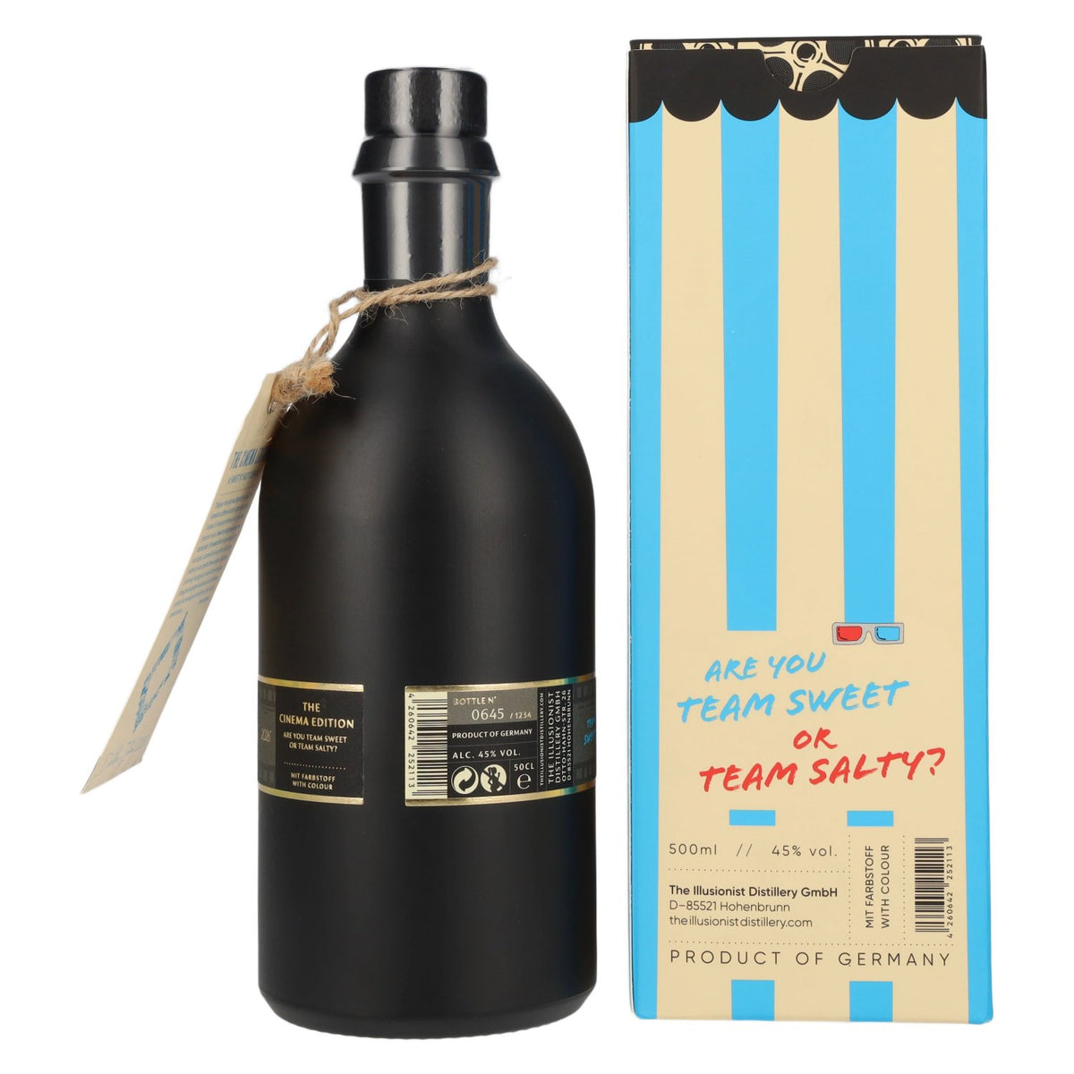 The Illusionist Dry Gin Distiller’s The Cinema Edition SWEET 2026 45% vol. 0.5l in a gift box with 3D glasses