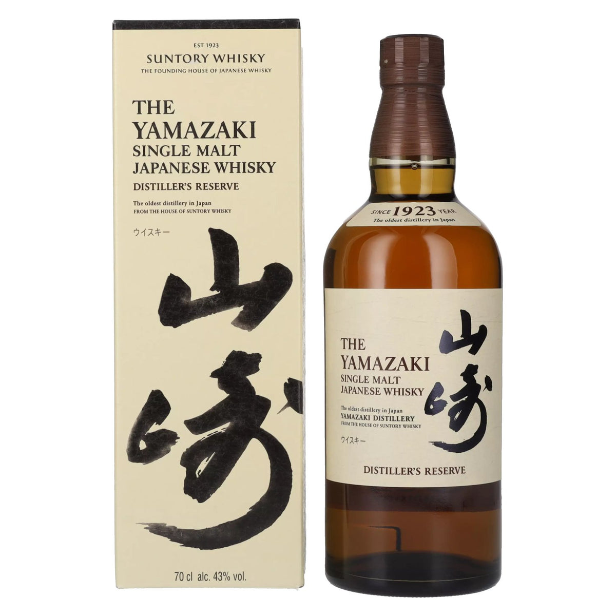 Suntory The Yamazaki DISTILLER'S RESERVE Single Malt Japanese Whisky 43% Vol. 0.7l in Gift Box