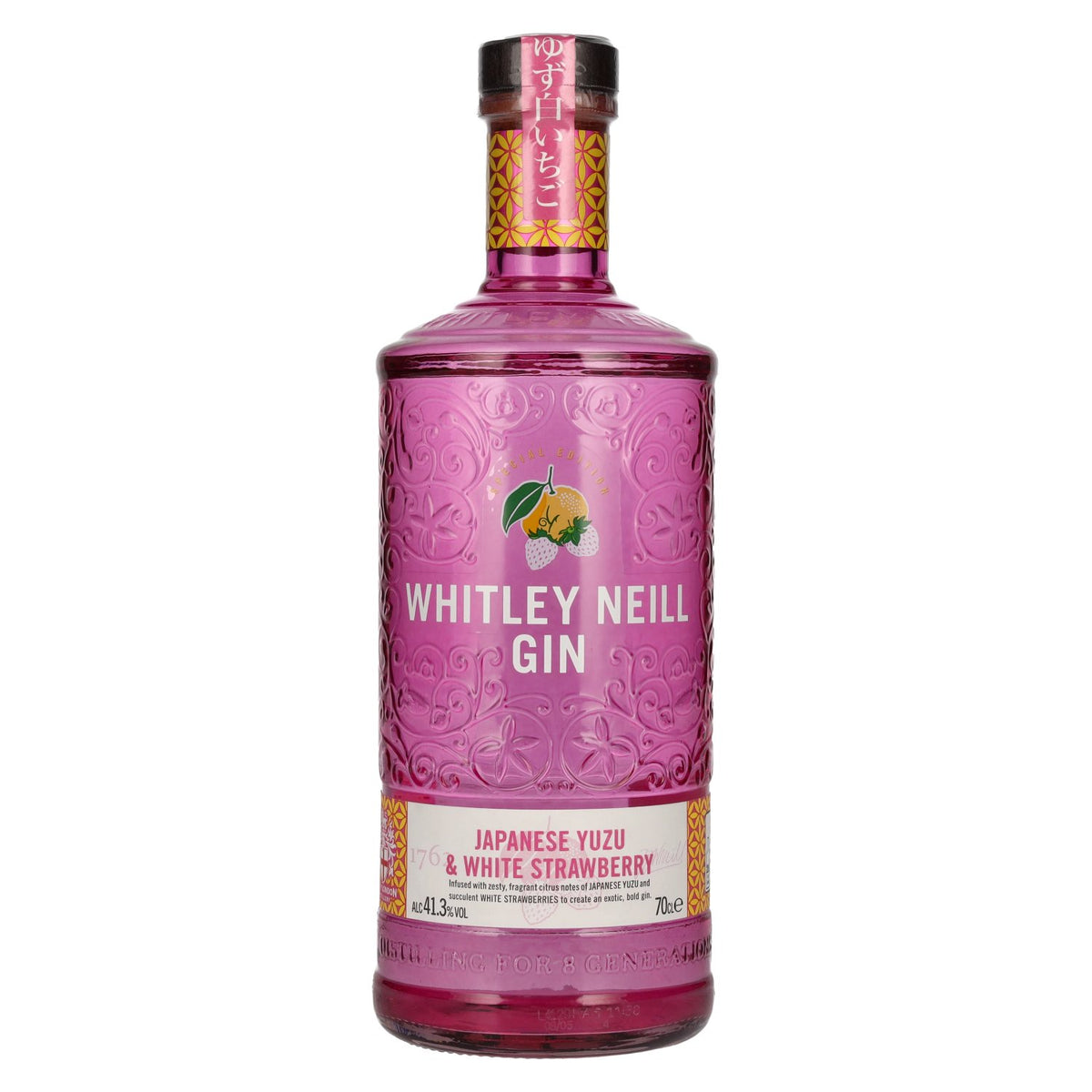 Whitley Neill JAPANESE YUZU & WHITE STRAWBERRY GIN 41,3% Vol. 0,7l