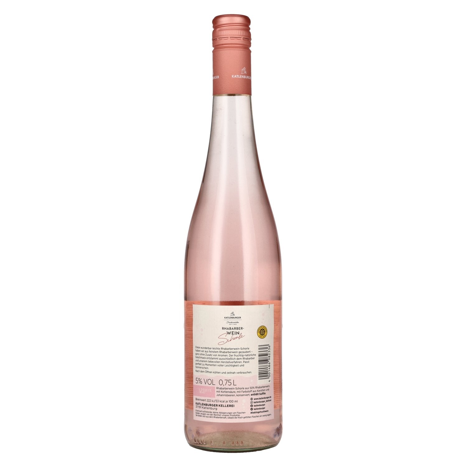 Katlenburger Rhabarber Wein Schorle 5% Vol. 0,75l