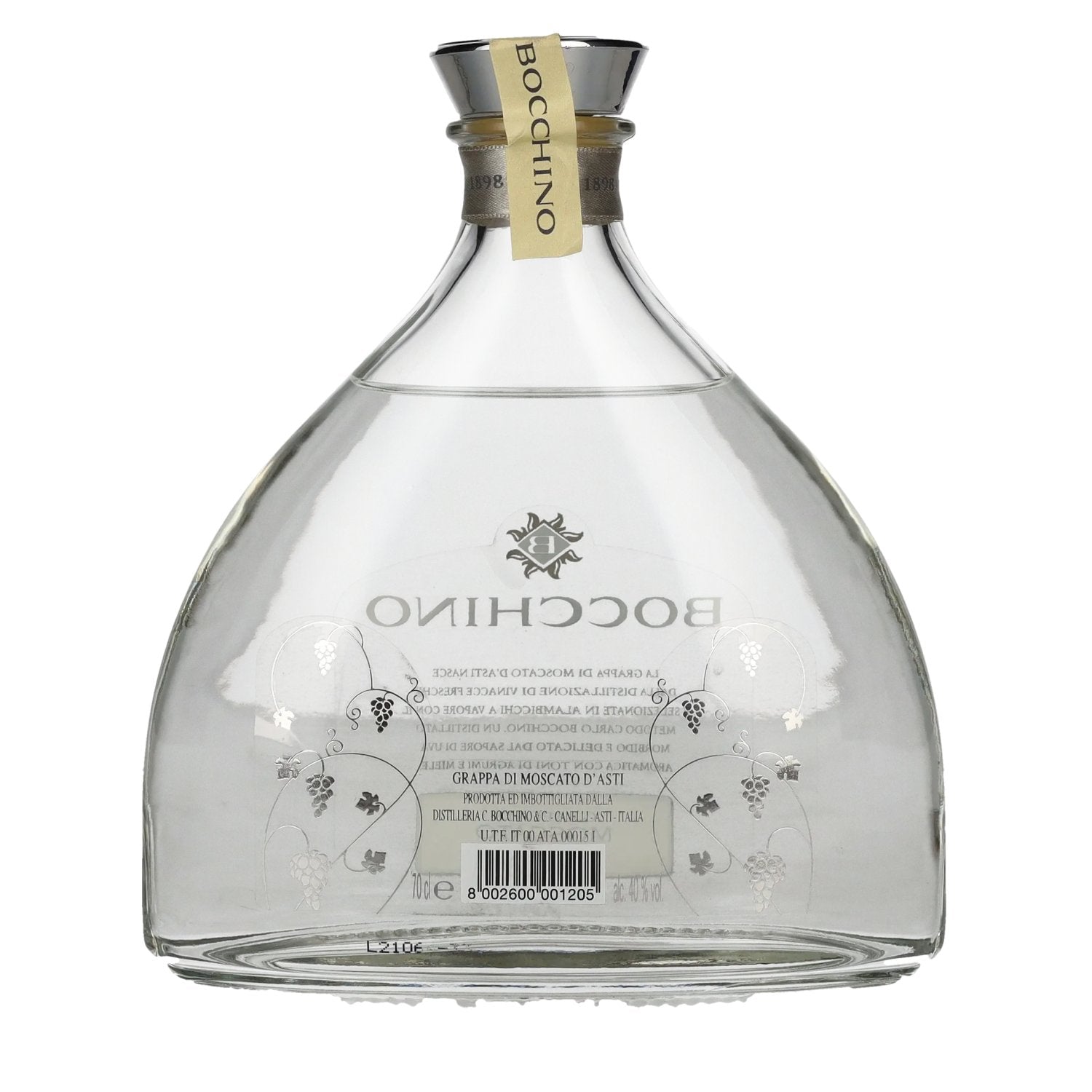 Bocchino Grappa di MOSCATO D'ASTI 40% Vol. 0.7l
