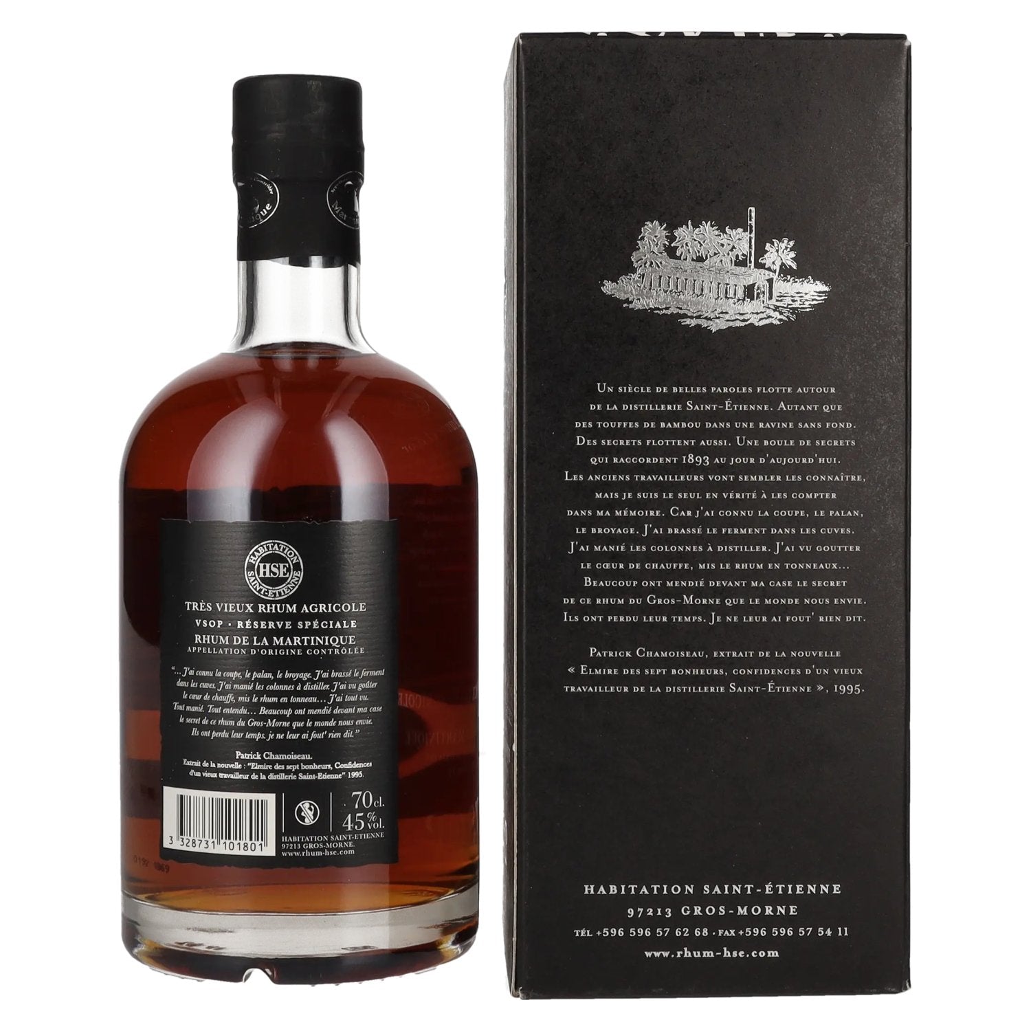 HSE Très Vieux Rhum Agricole VSOP 45% Vol. 0.7l in gift box