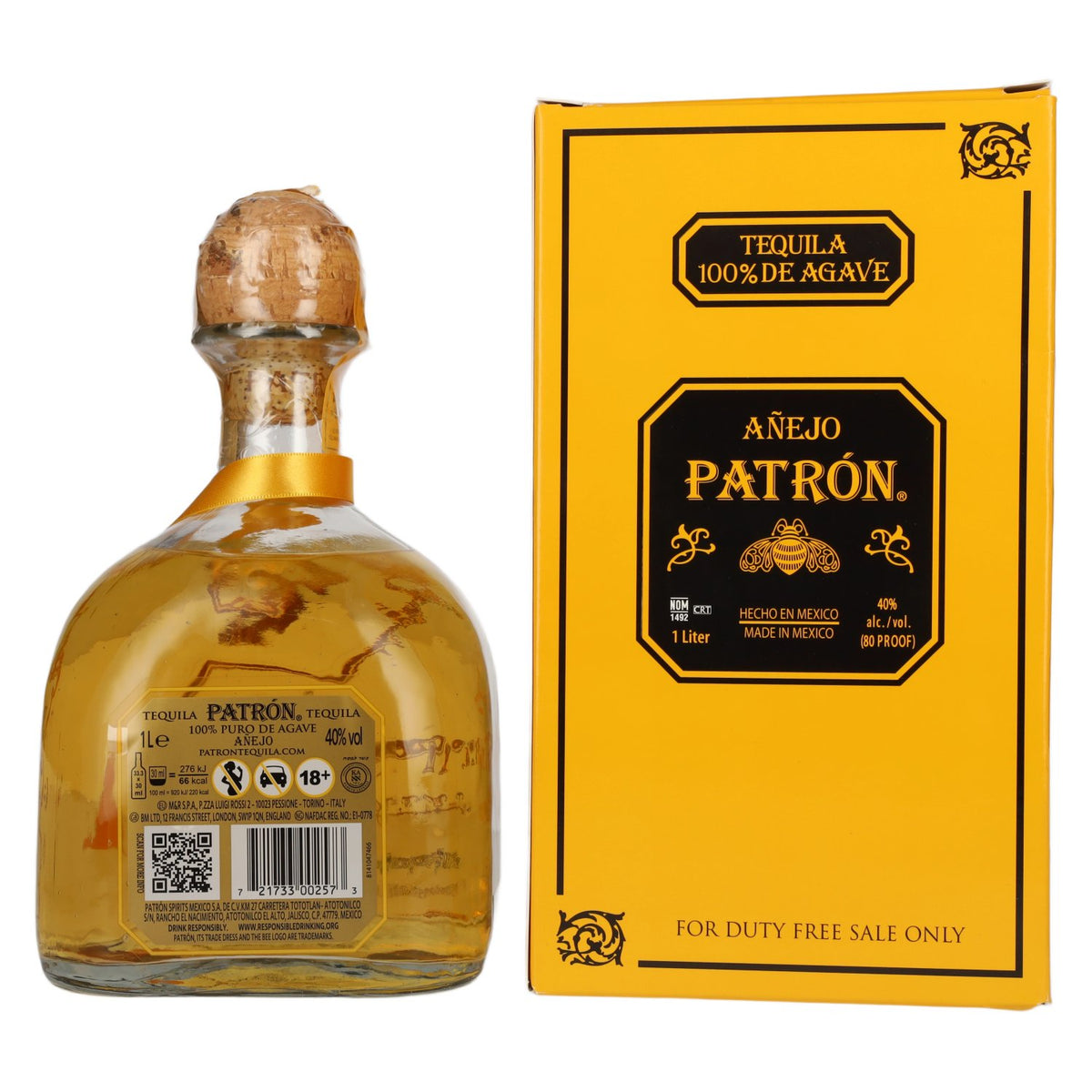 Patrón Tequila Añejo 40% Vol. 1l in Gift Box