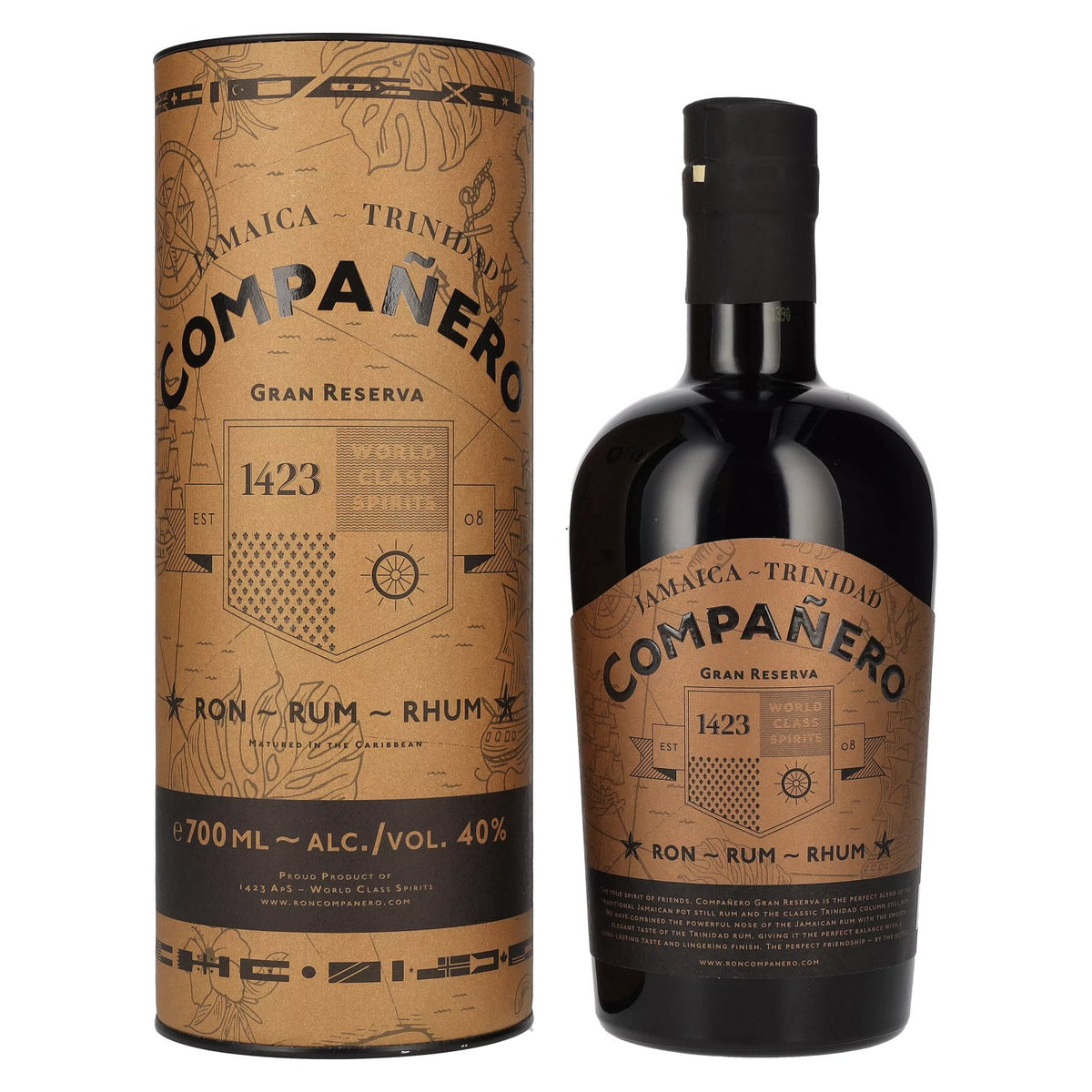 Compañero JAMAICA - TRINIDAD Gran Reserva Rum 40% Vol. 0.7l in gift box