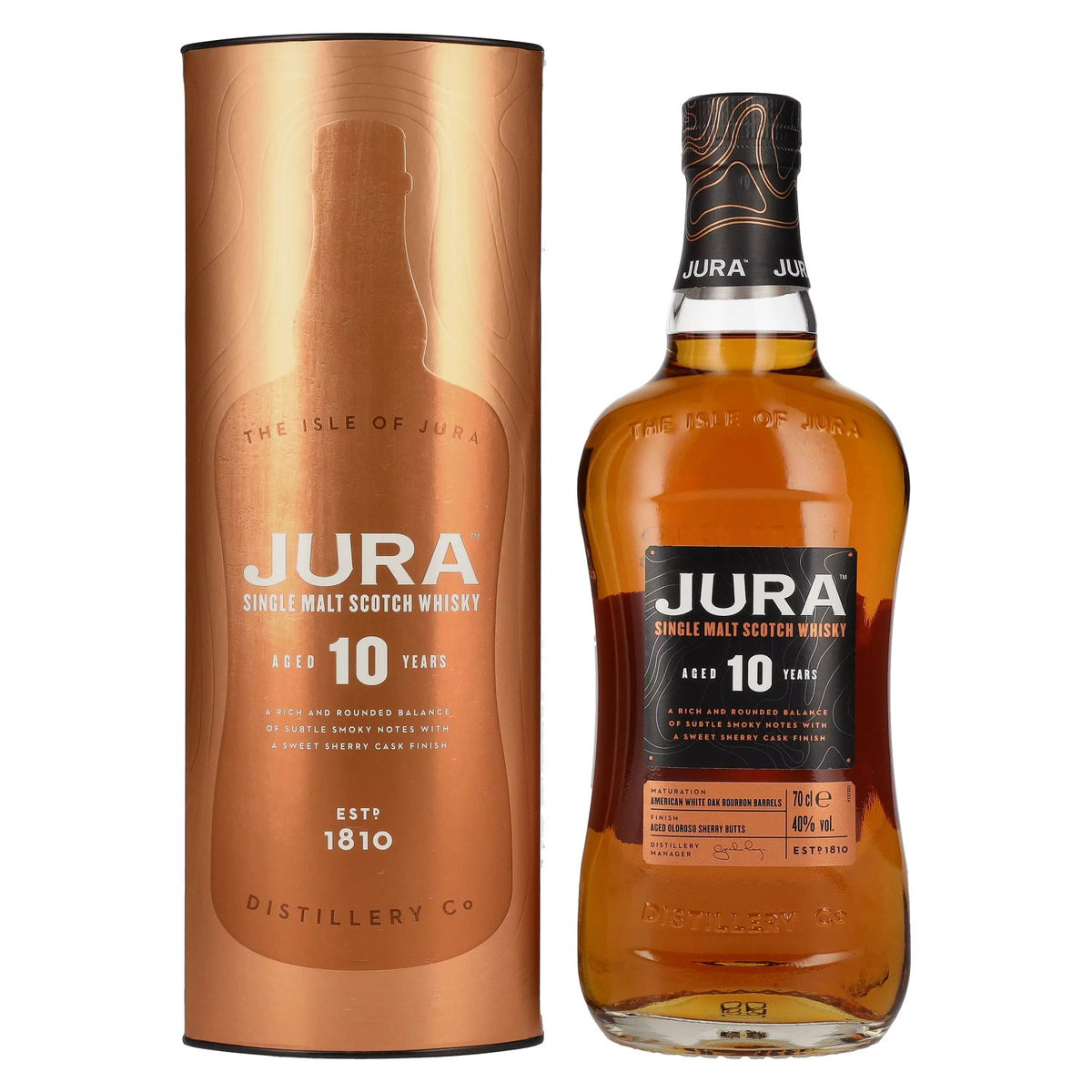 Jura 10 Years Old Single Malt Scotch Whisky 40% Vol. 0.7l in Gift Box