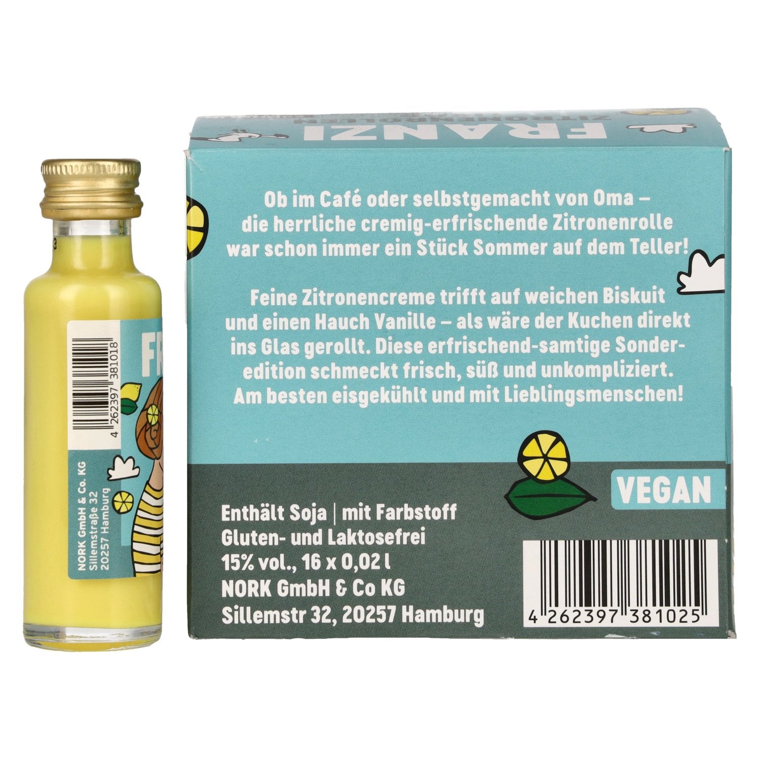 Franzi Lemon Roll Liqueur 15% Vol. 16x0.02l