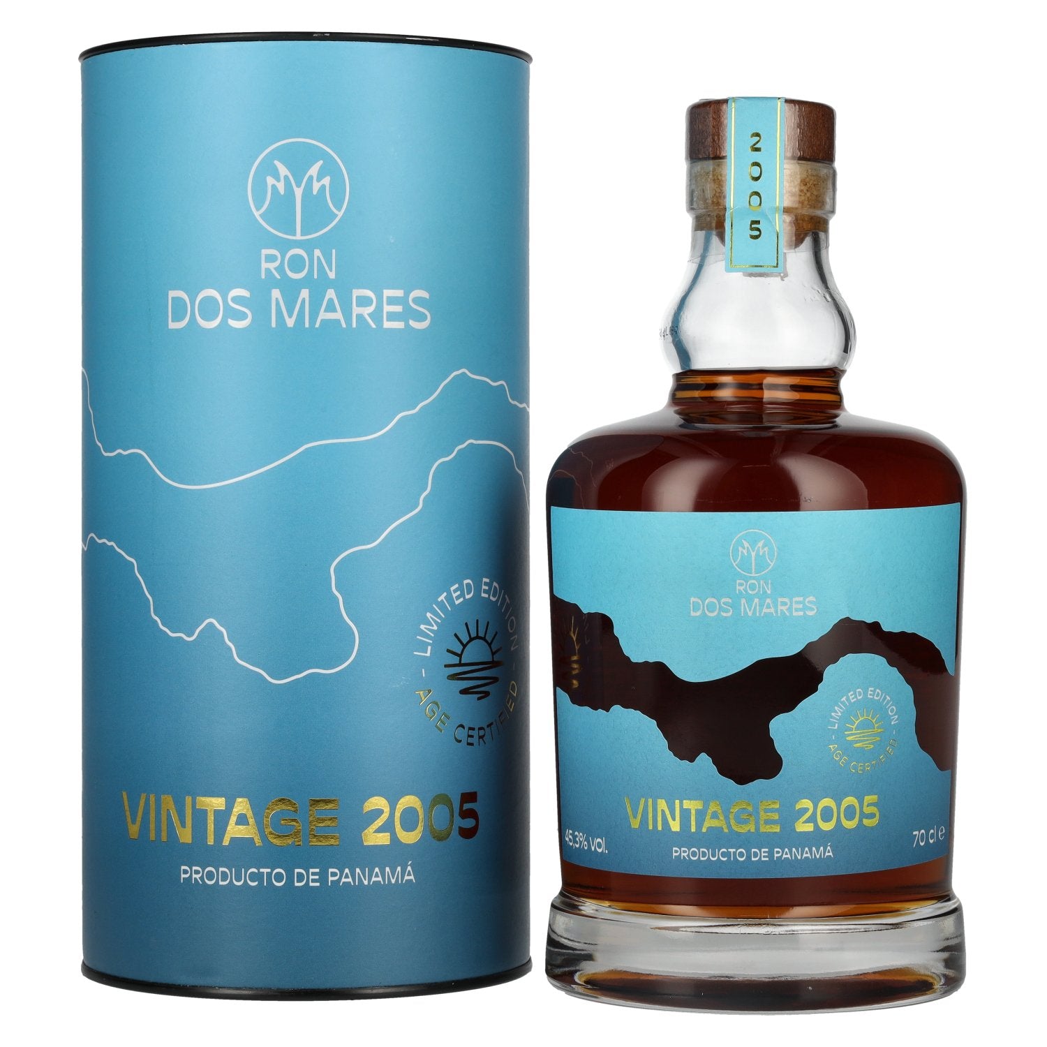 Ron Dos Mares Limited Edition Vintage 2005 45.3% Vol. 0.7l in gift box