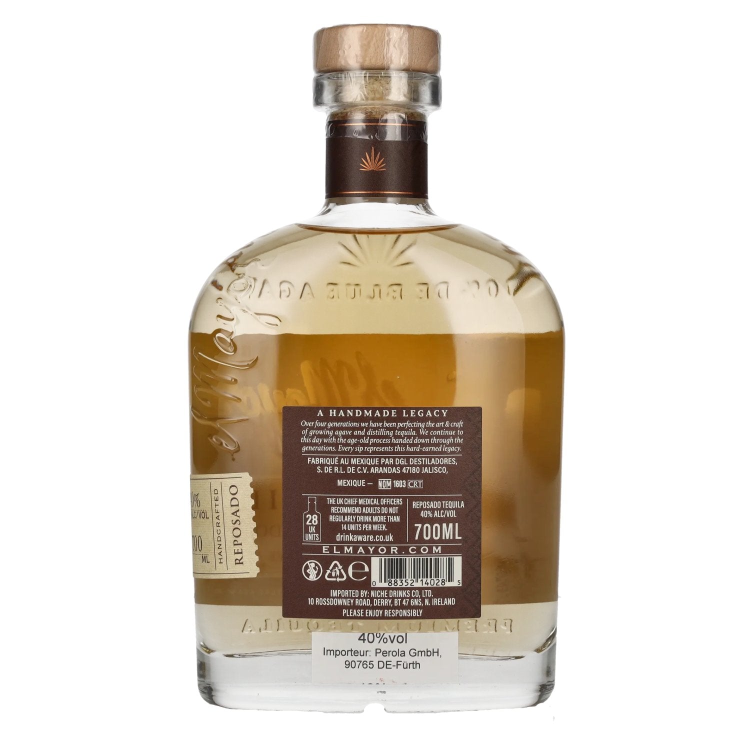 El Mayor Reposado Tequila 100% Agave 40% Vol. 0.7l