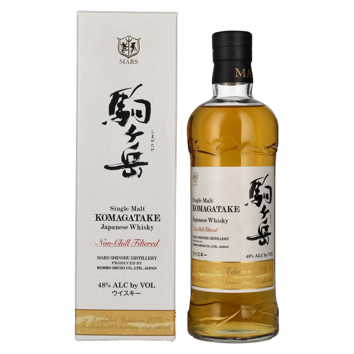 Mars KOMAGATAKE Single Malt Japanese Whisky Limited Edition 2018 48% Vol. 0.7L in gift box