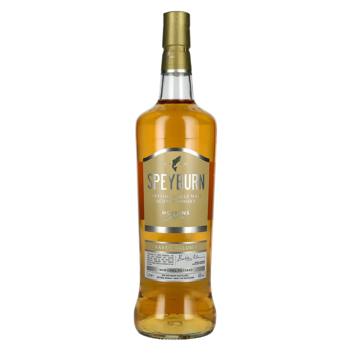 Speyburn HOPKINS RESERVE Speyside Single Malt TRAVEL EXCLUSIVE 46% ABV 1l