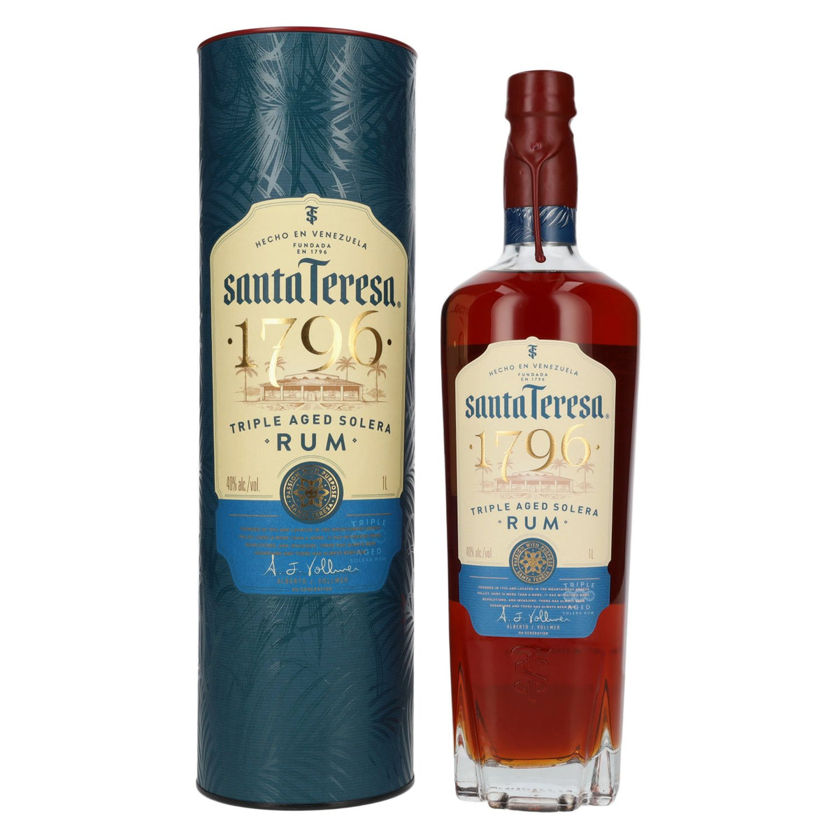 Santa Teresa 1796 Triple Aged Solera Rum 40% Vol. 1l in Geschenkbox