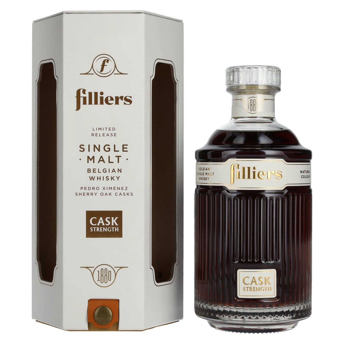 Filliers Sherry Cask Belgian Single Malt Whisky Cask Strength Limited Release 58.5% Vol. 0.7l in gift box