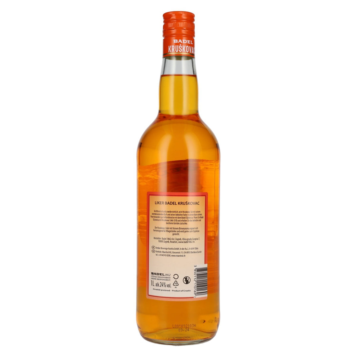 Badel Kruškovac Birnenlikör 24% Vol. 1l