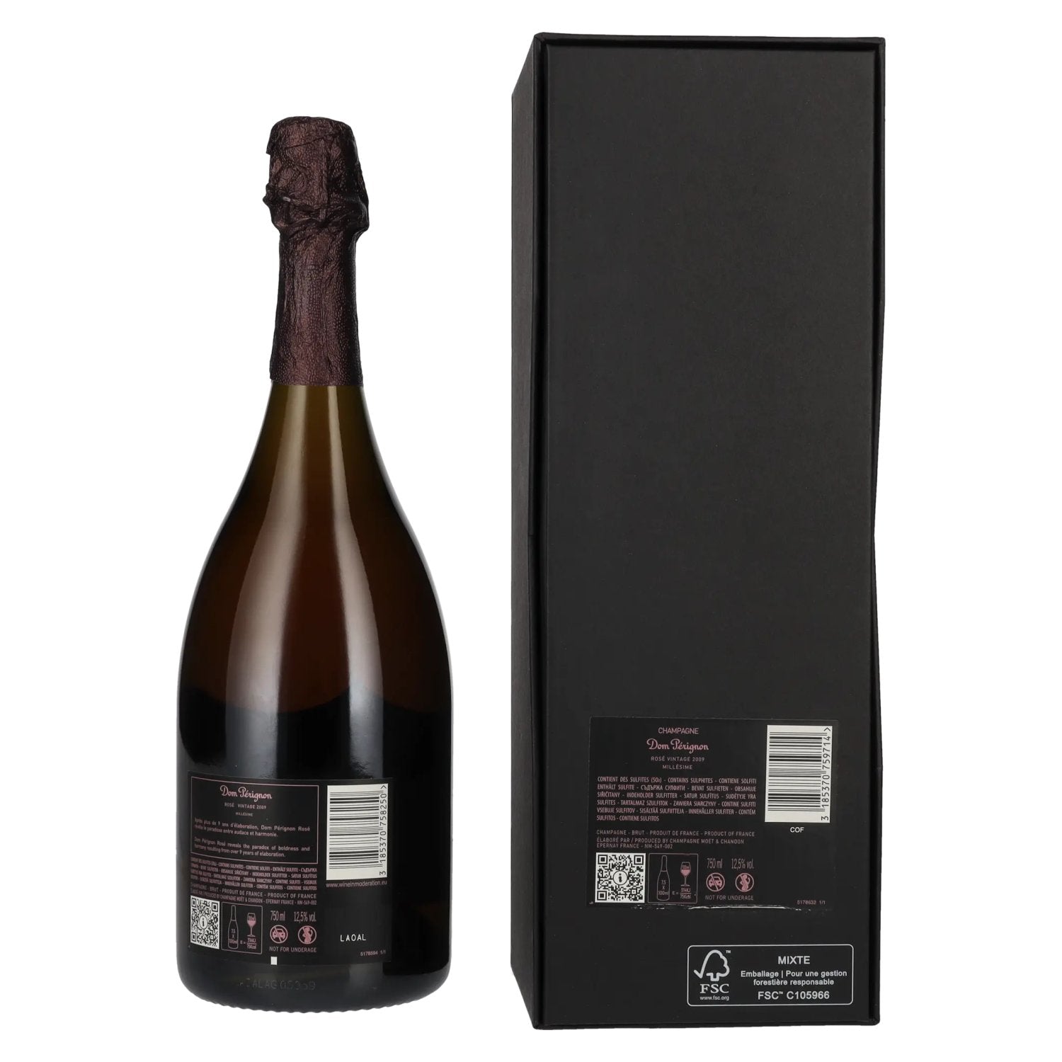 Dom Pérignon Champagne Rosé Vintage 2009 12,5% Vol. 0,75l in Geschenkbox