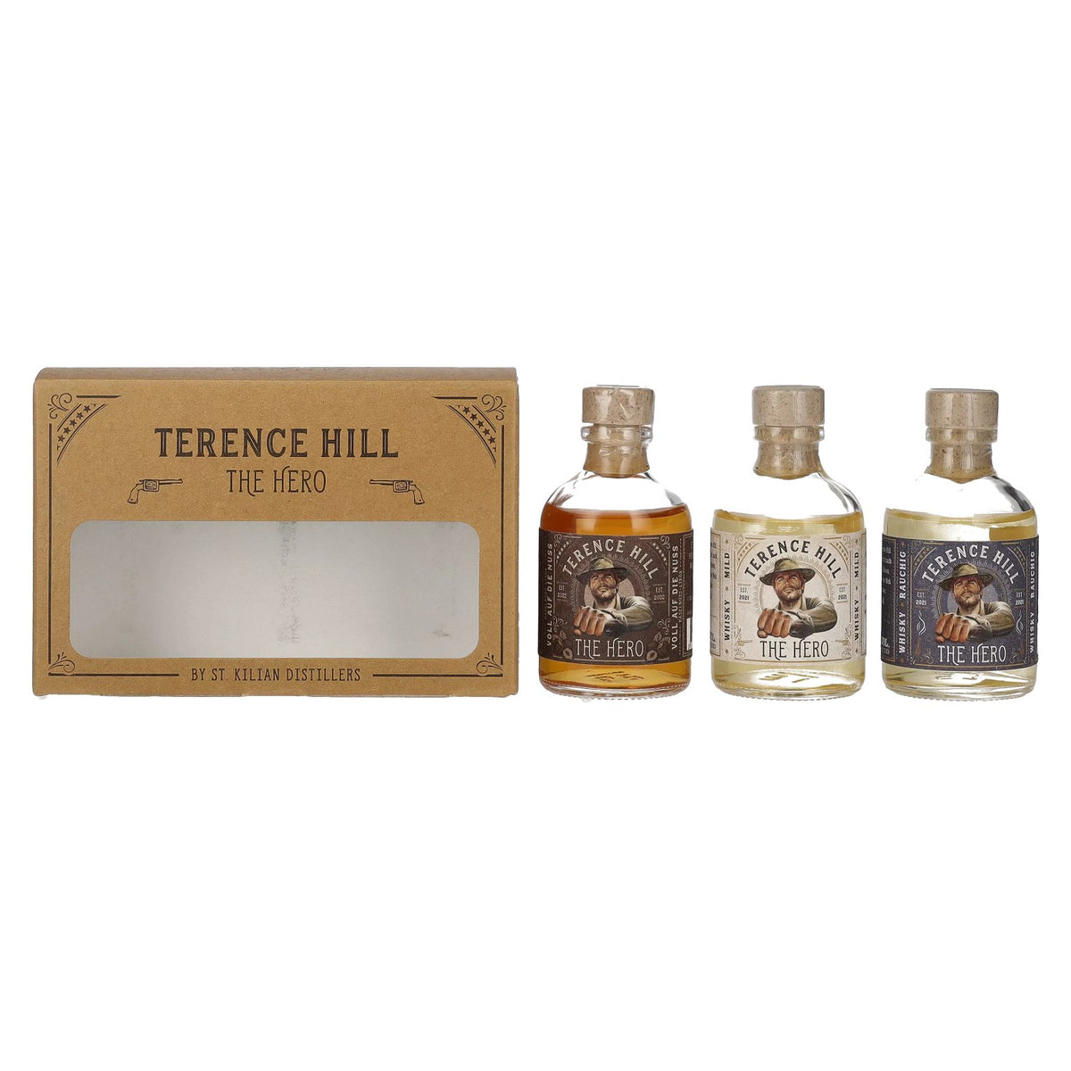 Terence Hill THE HERO Set 38.7% Vol. 3x0.05l in Gift Box