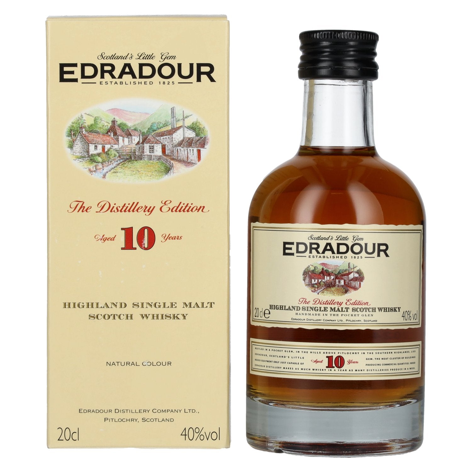 Edradour 10 Years Old 40% Vol. 0.2l in gift box