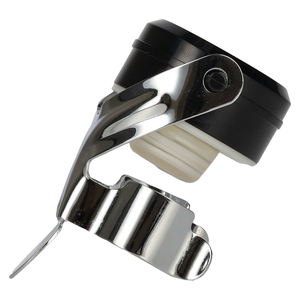 Champagne bottle stopper with lever handle