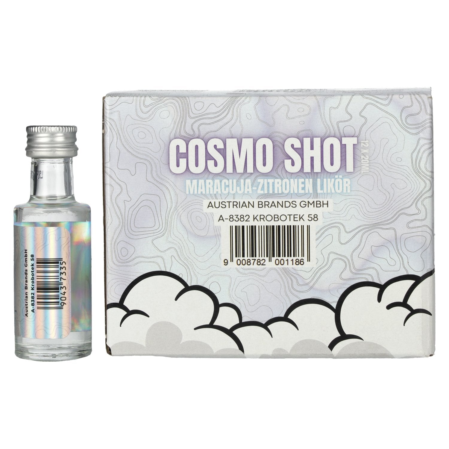 Cosmo Shot Passion Fruit-Lemon Liqueur 17% Vol. 12x0.02l