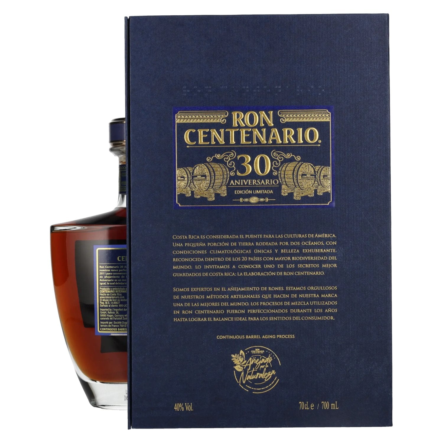 Ron Centenario EDICIÓN LIMITADA 30 Aniversario Rum 40% Vol. 0,7l in Geschenkbox