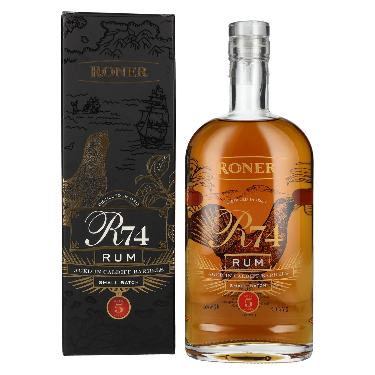 R74 Small Batch Rum 40% Vol. 0.7l in Gift Box