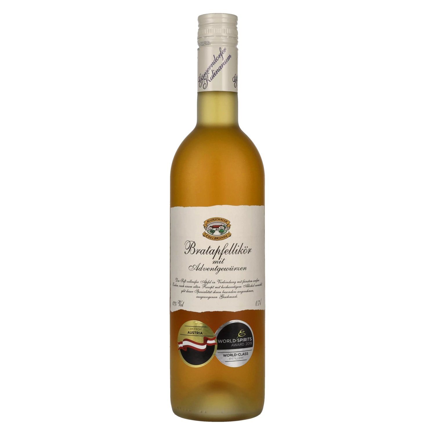 Auersthaler Baked Apple Liqueur with Advent Spices 17% Vol. 0.7l