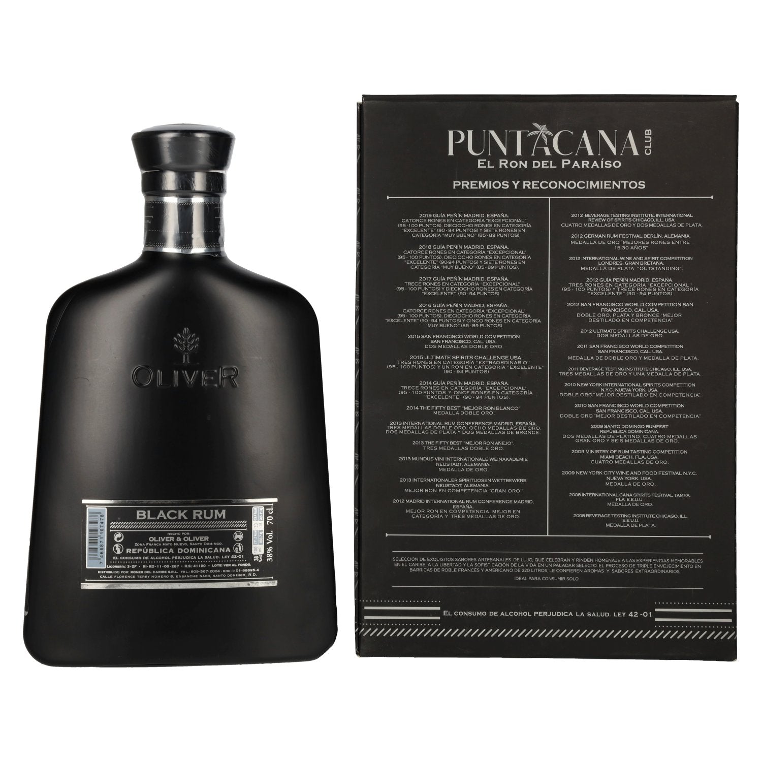 Puntacana Club BLACK RUM 38% Vol. 0,7l in Geschenkbox