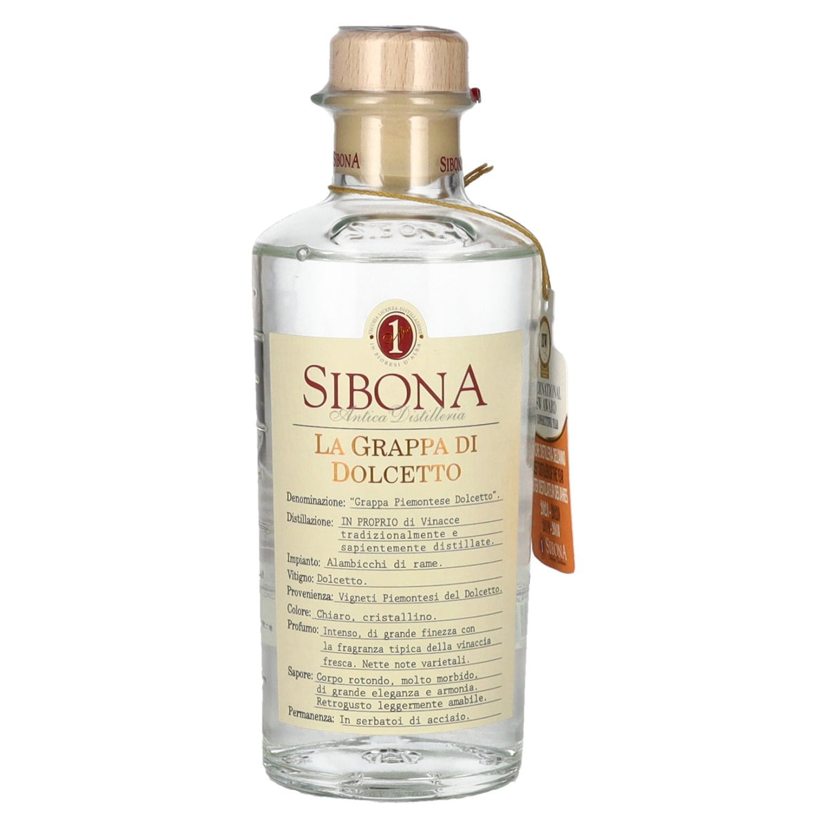 Sibona Dolcetto Grappa 40% Vol. 0.5l