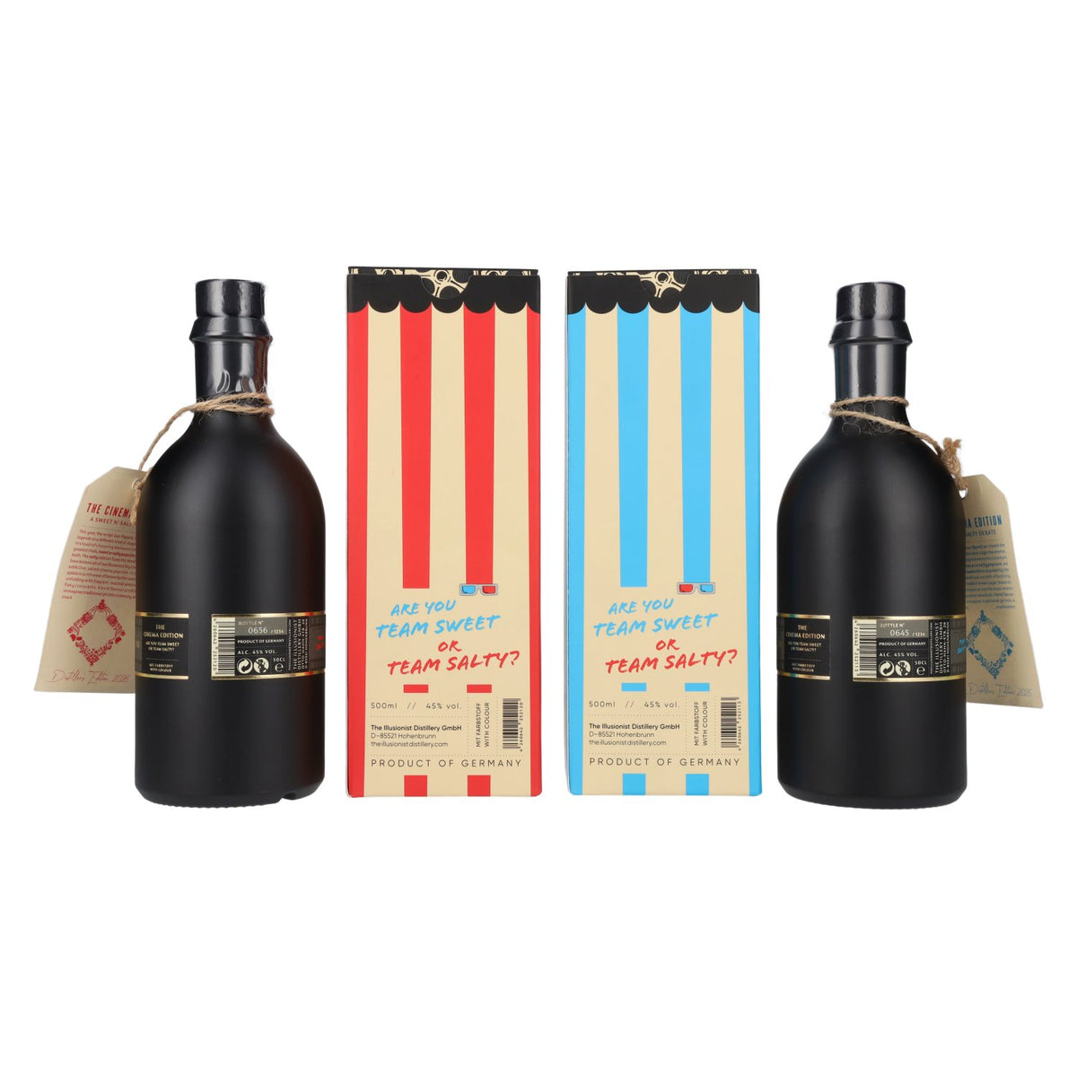 The Illusionist Dry Gin Distiller’s The Cinema Edition SWEET N’ SALTY 2026 45% vol. 2 x 0.5 l in a gift box with 3D glasses