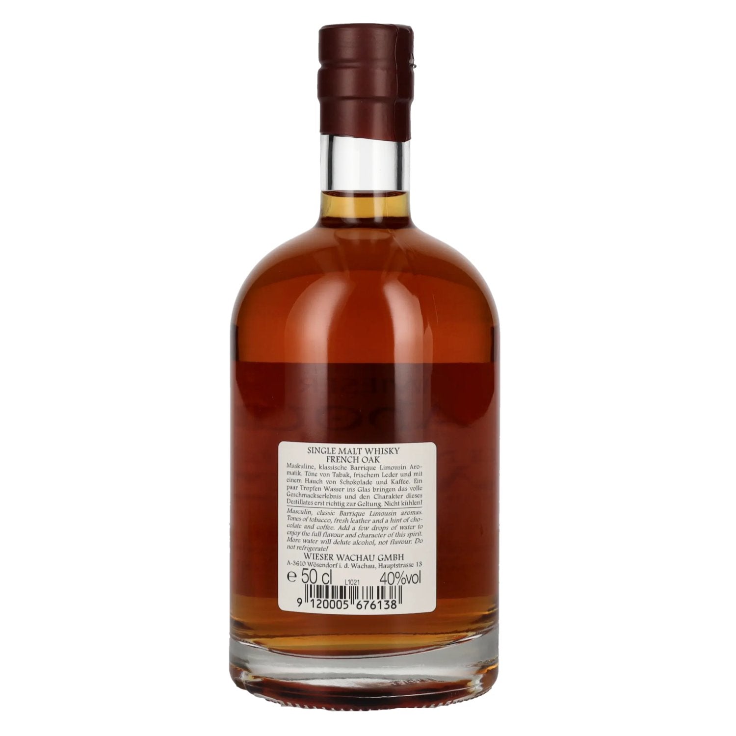 Wieser Single Malt WIESky French Oak Whisky 40% Vol. 0,5l