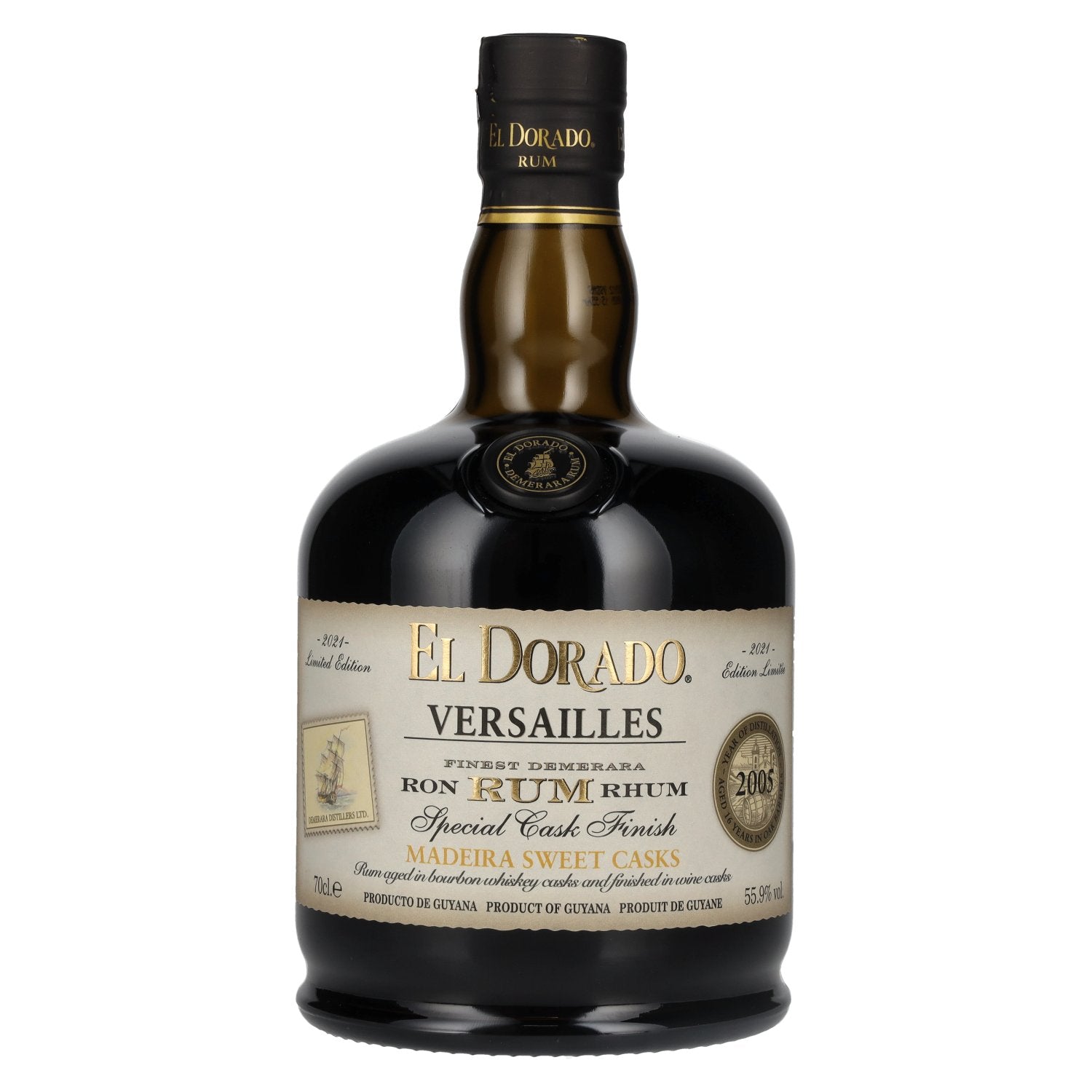 El Dorado Rum VERSAILLES Special Madeira Sweet Casks 2005 55.9% Vol. 0.7l