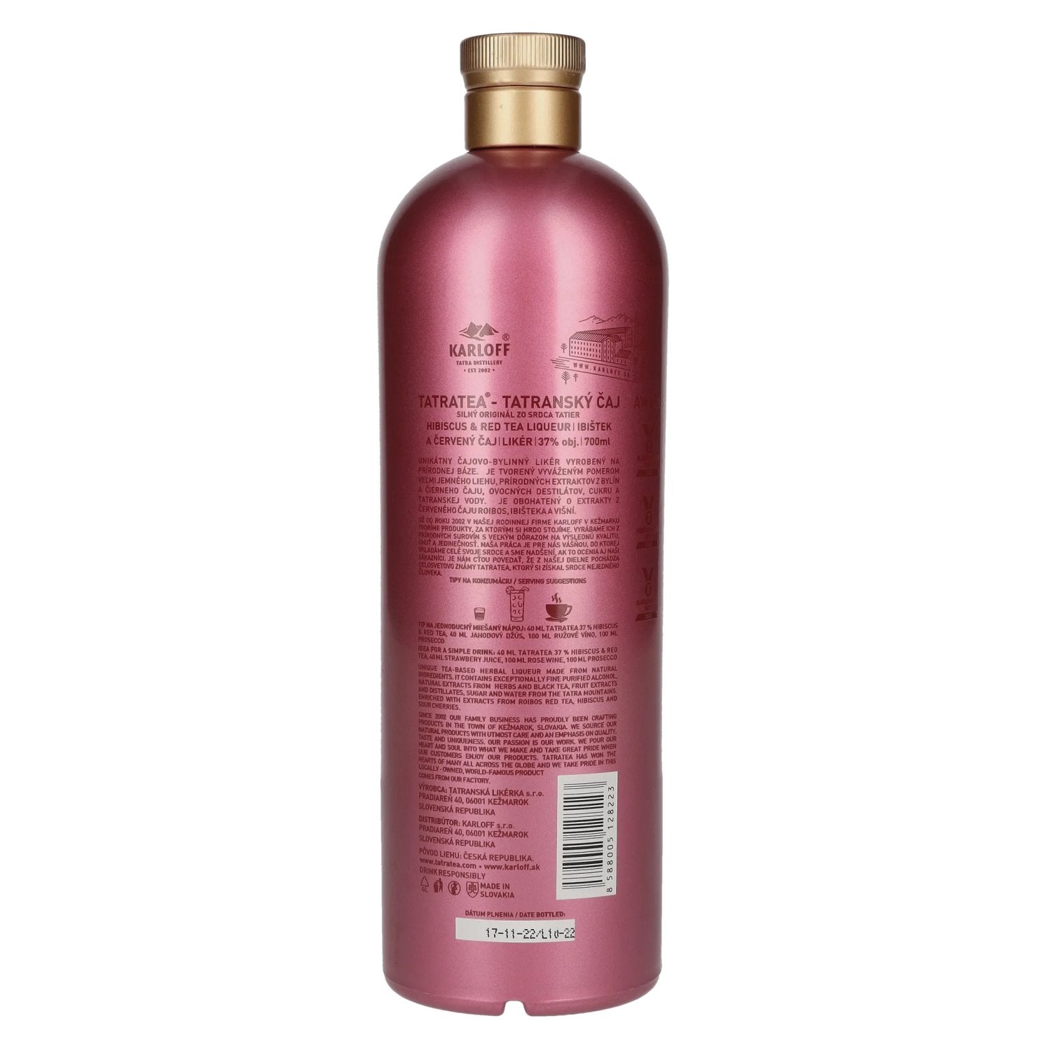 TATRATEA Hibiscus & Red Tea Liqueur 37% Vol. 0,7l