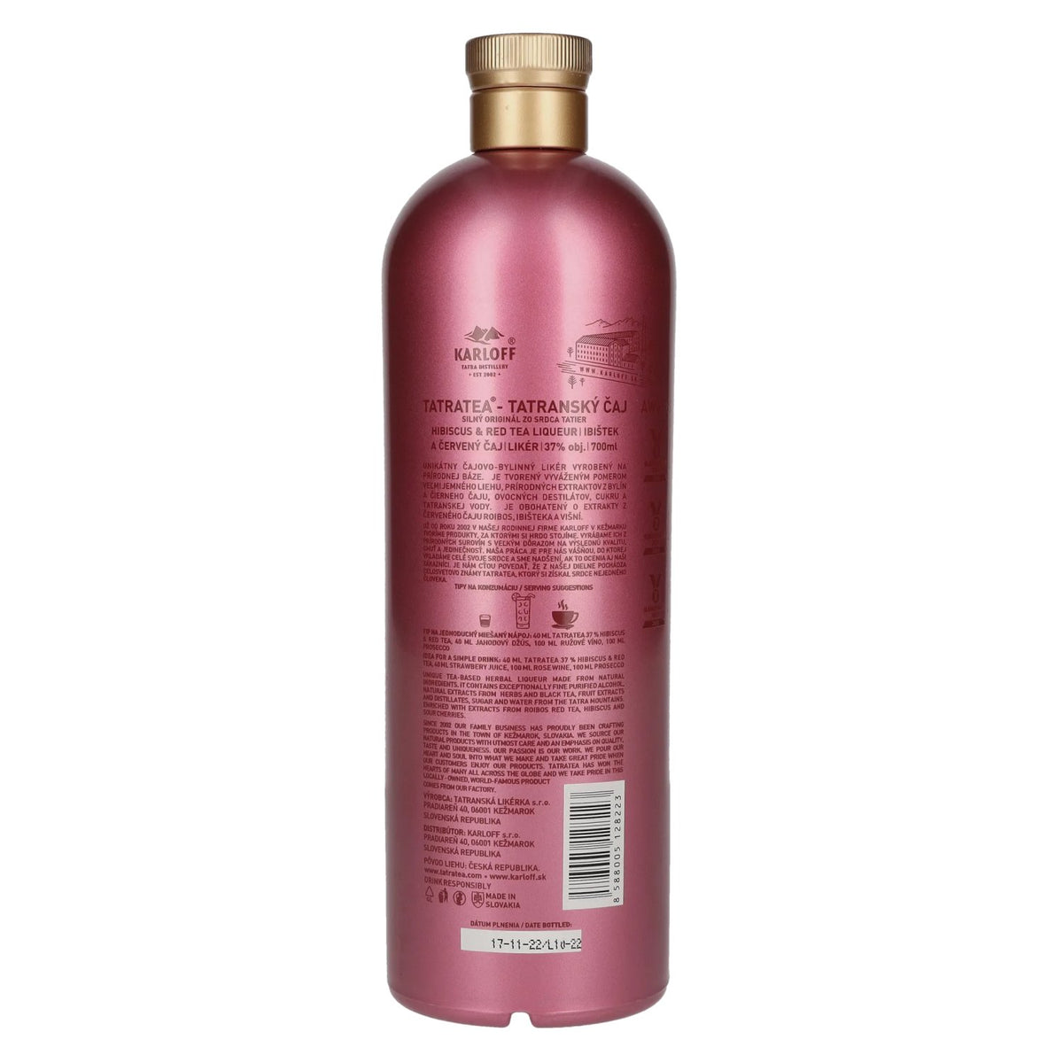 TATRATEA Hibiscus & Red Tea Liqueur 37% Vol. 0.7l
