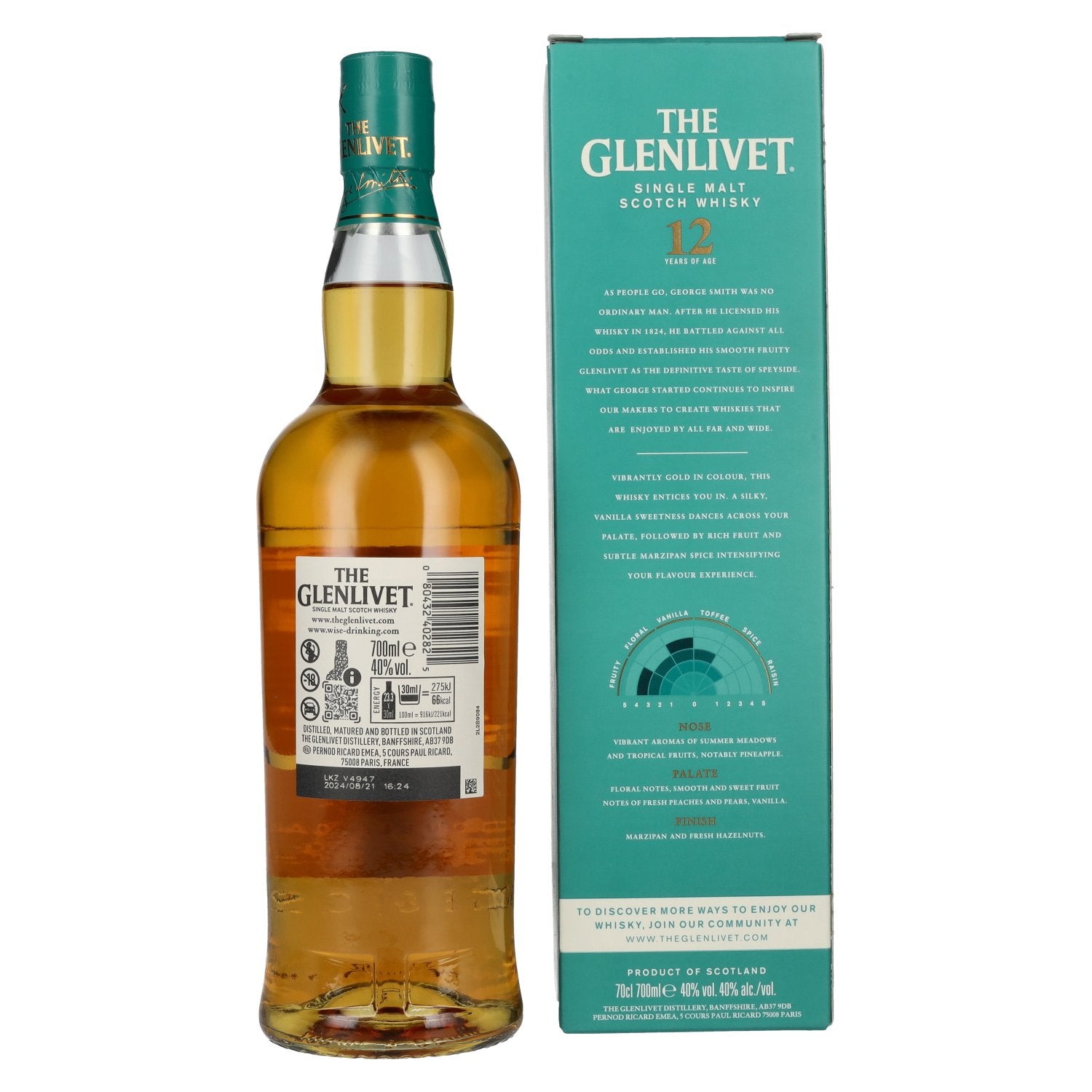 The Glenlivet 12 Years Old DOUBLE OAK 40% Vol. 0,7l in Geschenkbox