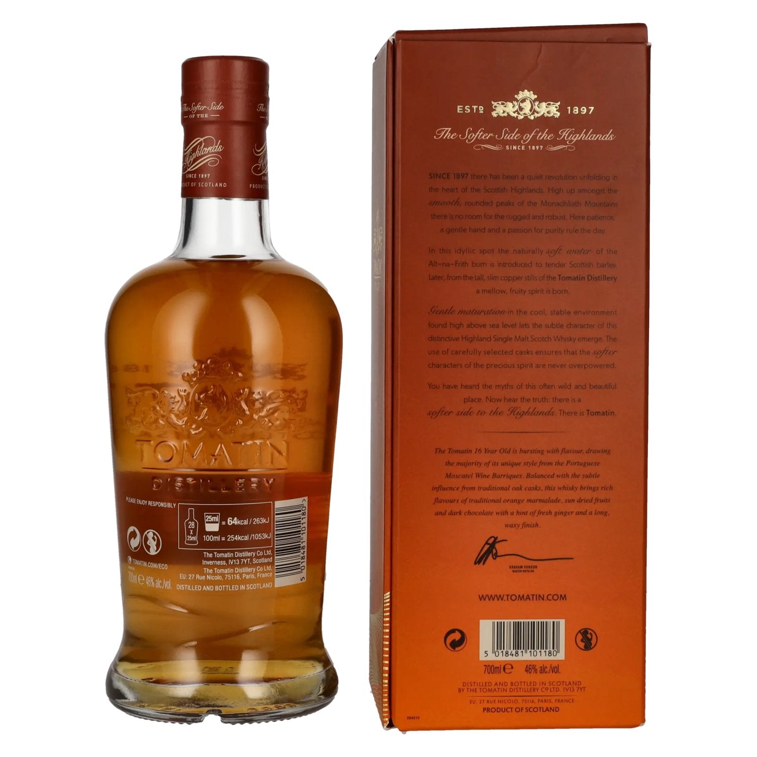 Tomatin 16 Years Old MOSCATEL WINE CASKS 46% Vol. 0,7l in Geschenkbox