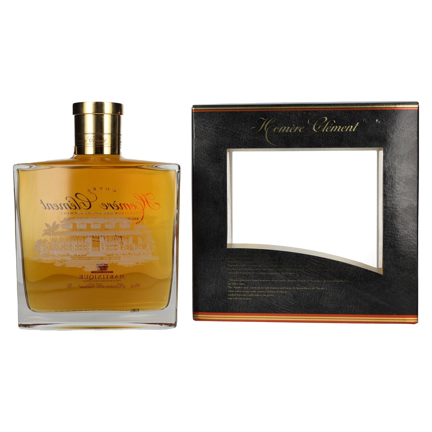 Homère Clément Cuvée Aged Agricultural Rum Hors D'Âge 44% Vol. 0.7L in Gift Box