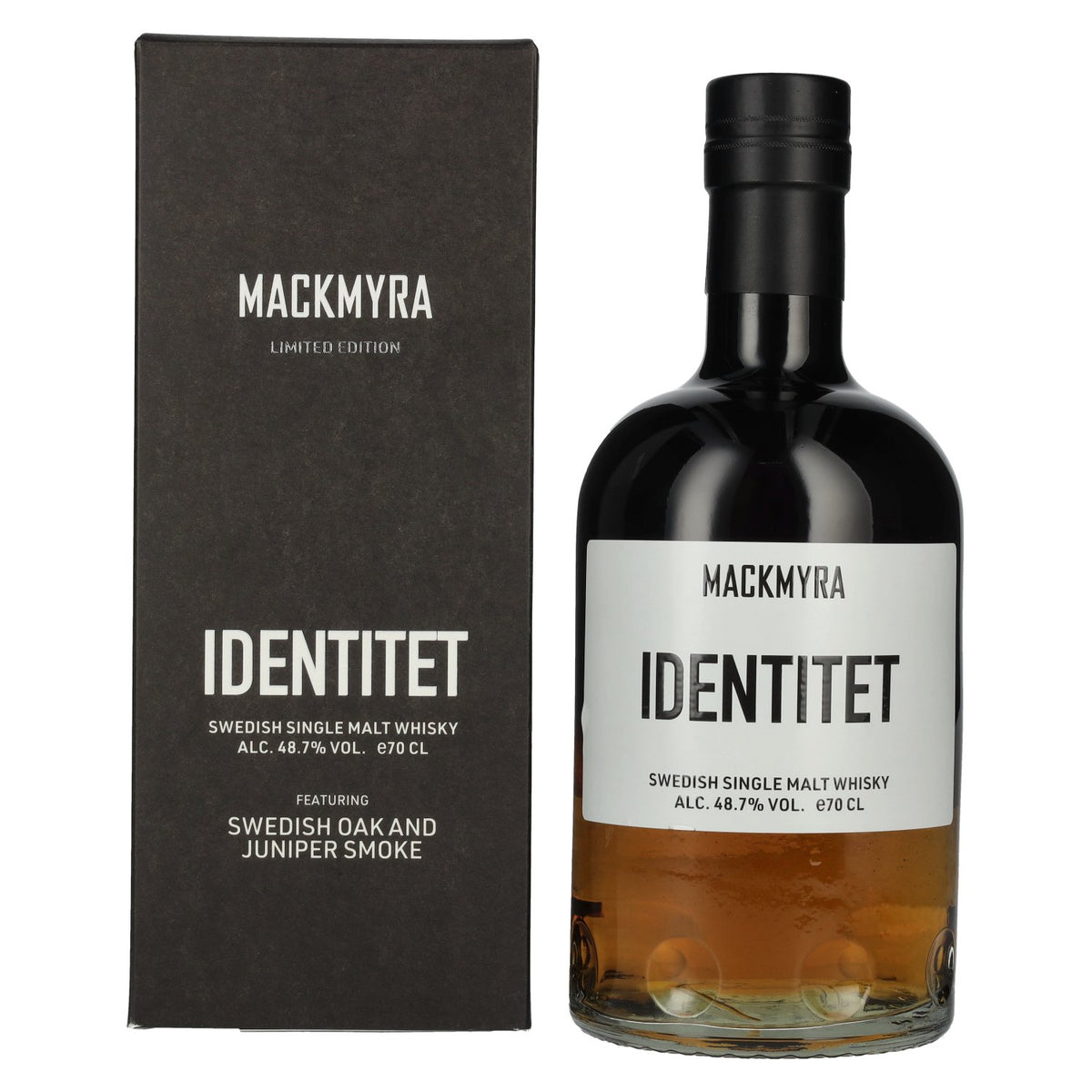 Mackmyra IDENTITET Swedish Single Malt Whisky 48.7% Vol. 0.7L in Gift Box