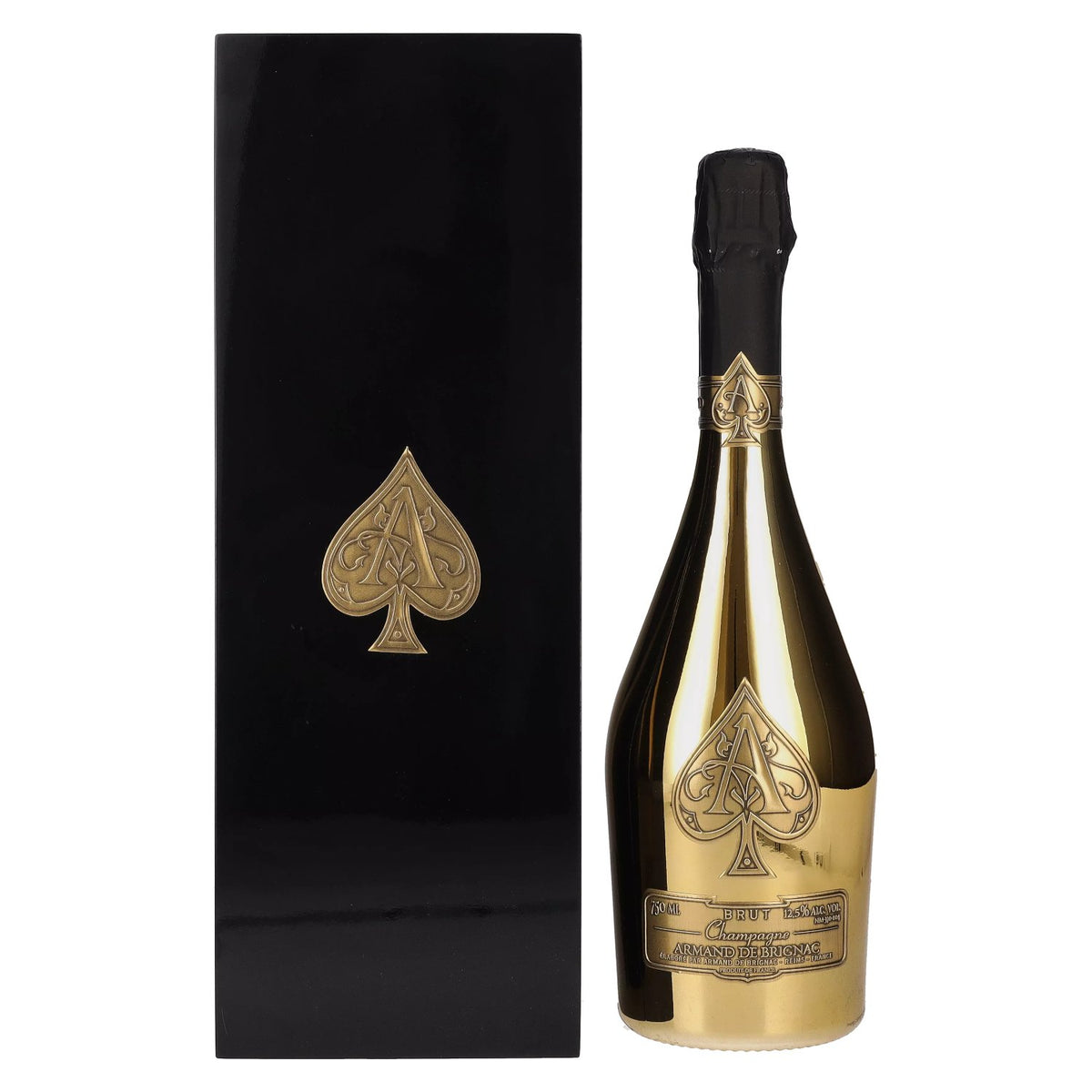 Armand de Brignac Champagne Brut Gold 12.5% ABV 0.75l in a wooden box
