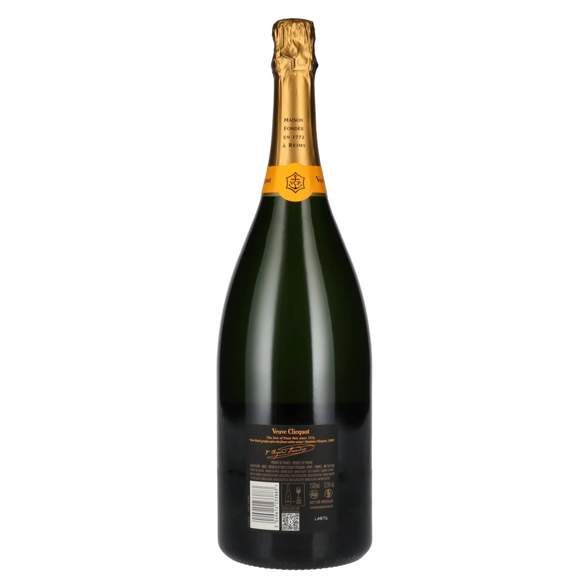 Veuve Clicquot Champagne Brut Yellow Label 12.5% ABV 1.5 litres