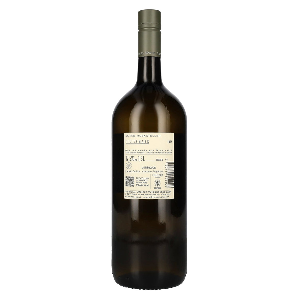 Tschermonegg Red Muscat Styria 2025 12.5% ABV 1.5l