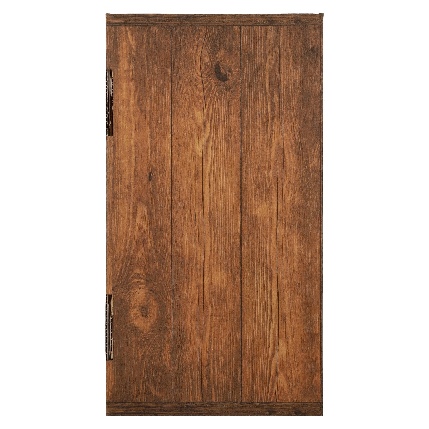 Gift box vintage wood look with window for 2 items