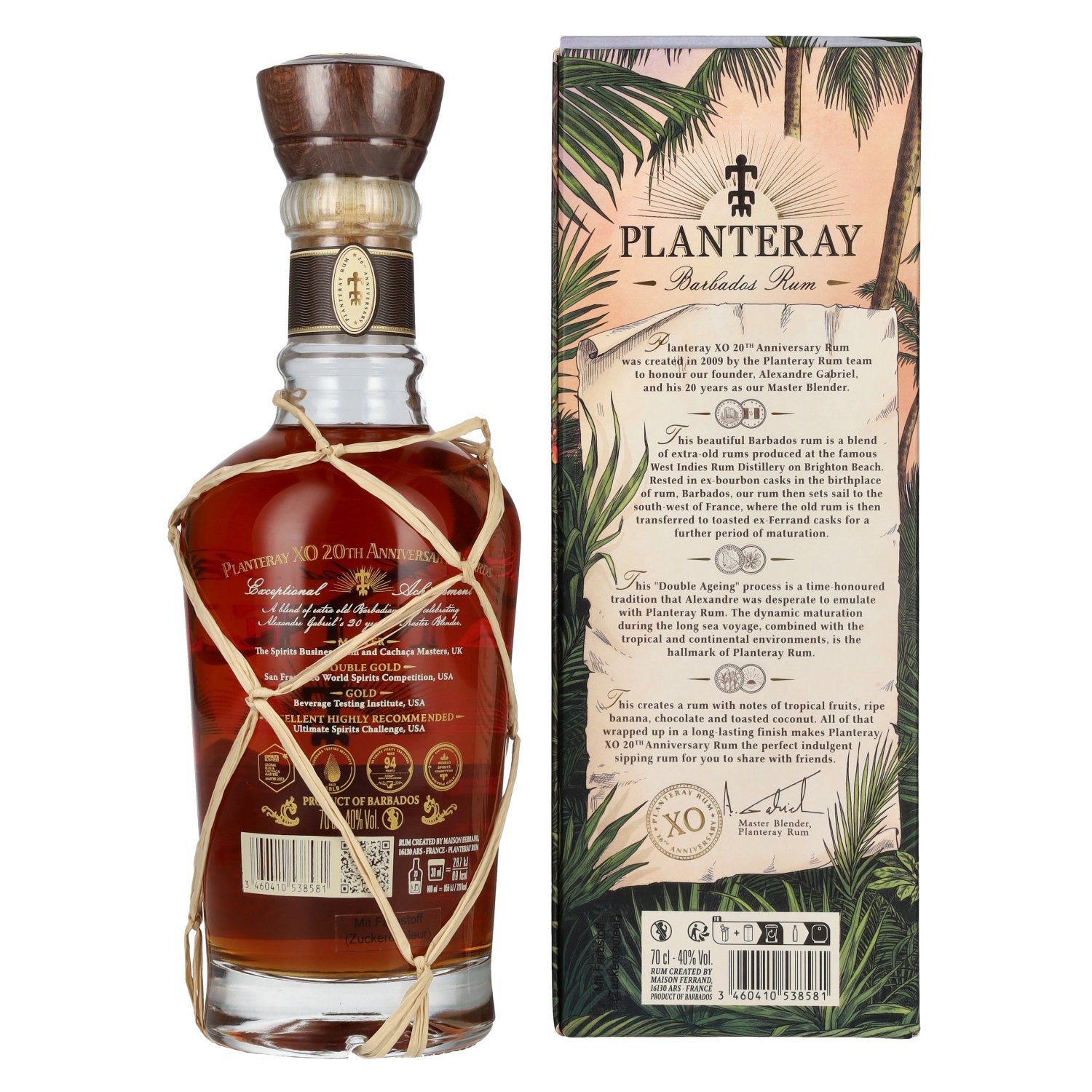 Plantation Rum BARBADOS XO 20th Anniversary 40% Vol. 0.7l in Gift Box