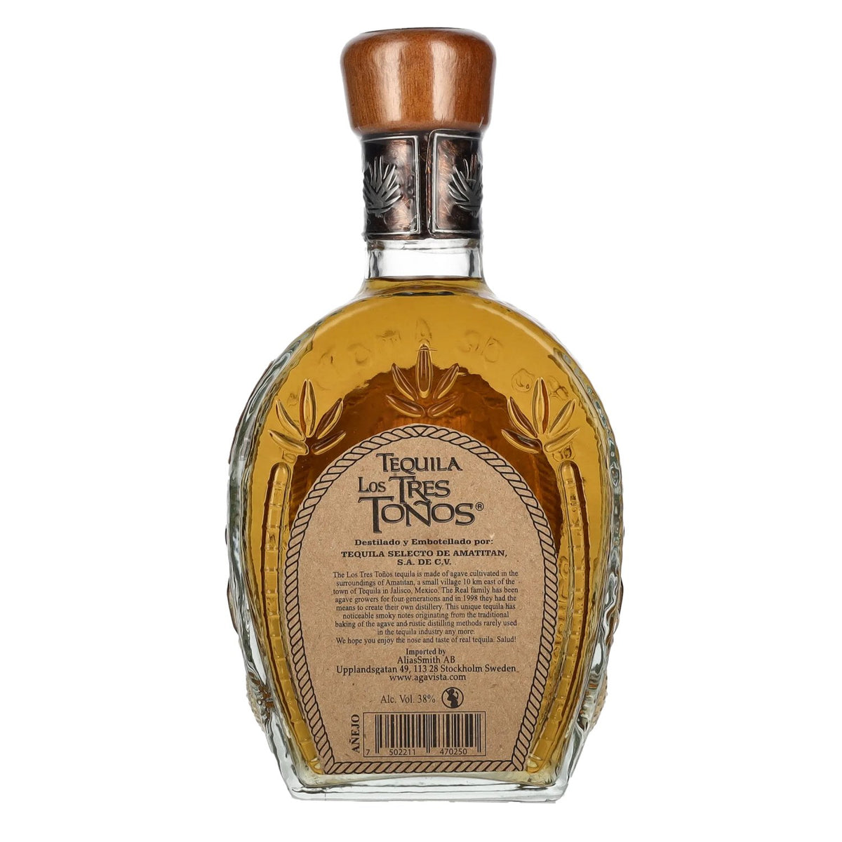 Los Tres Tonos AÑEJO Tequila 100% Agave 38% ABV 0.5l